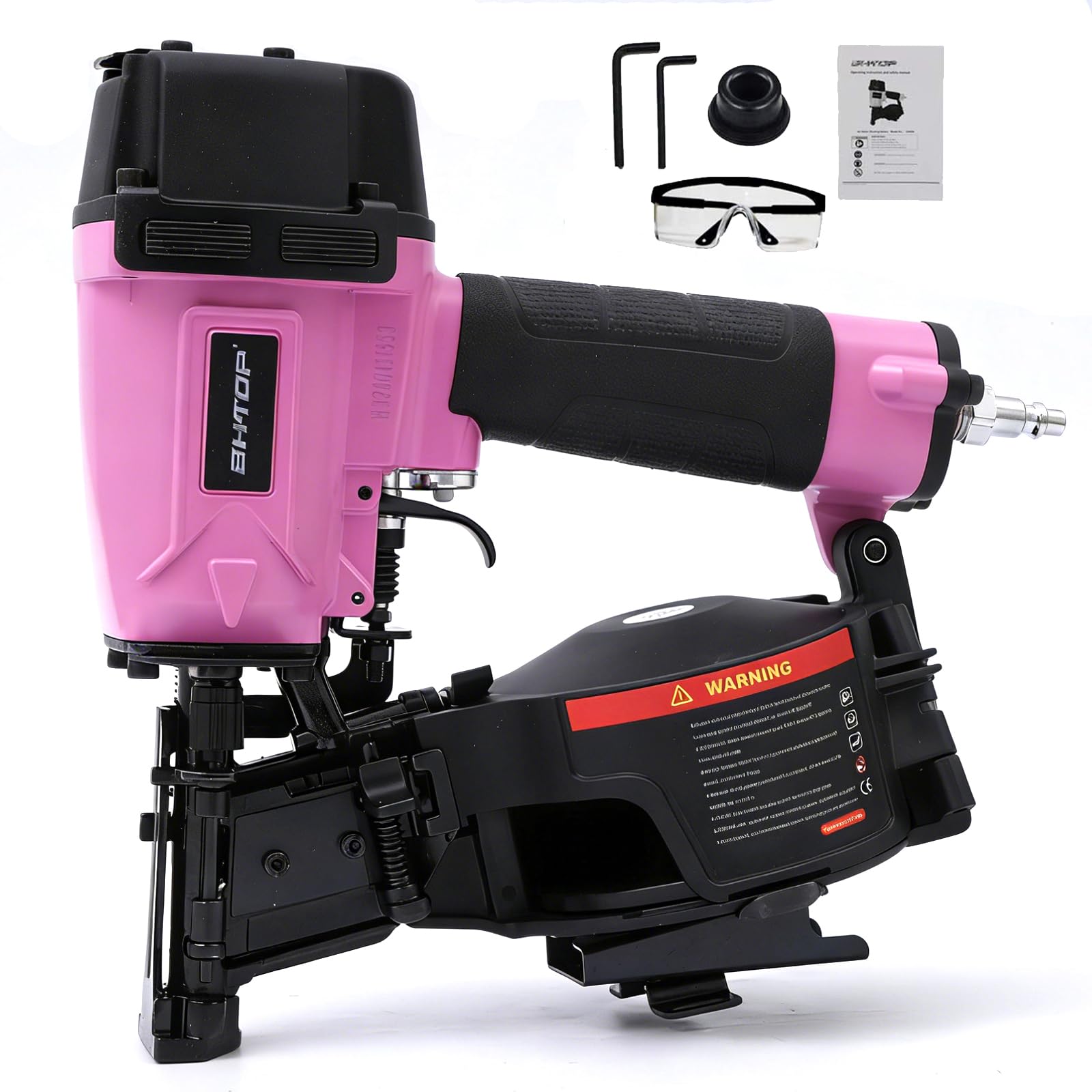 CN45N Roofing Nailer, 15 Degree Roofing Nail Gun Pink