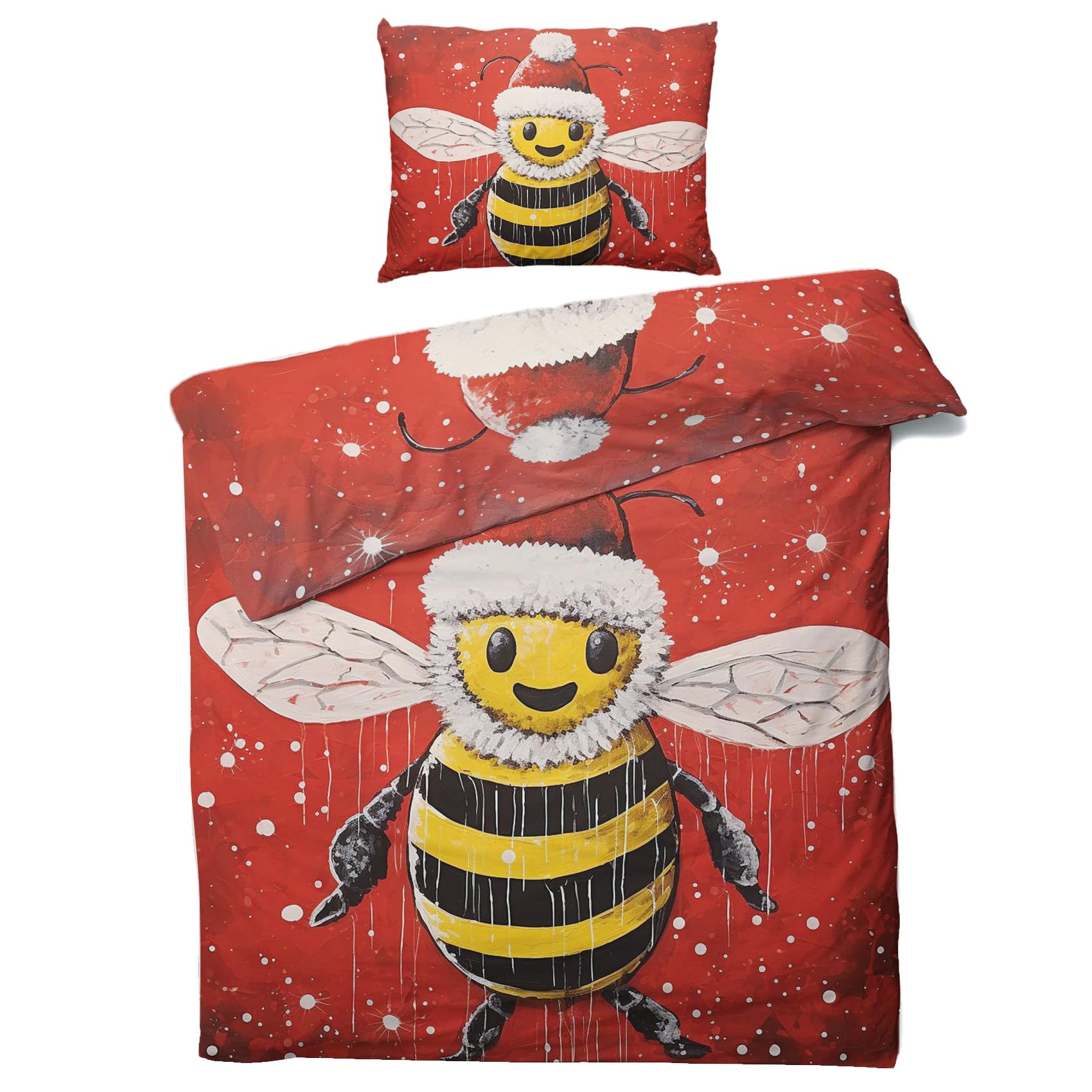 YZQGLHP Weihnachten Bettwäsche 135x200 Schnee, Wen Produktbild-Vorschau 7