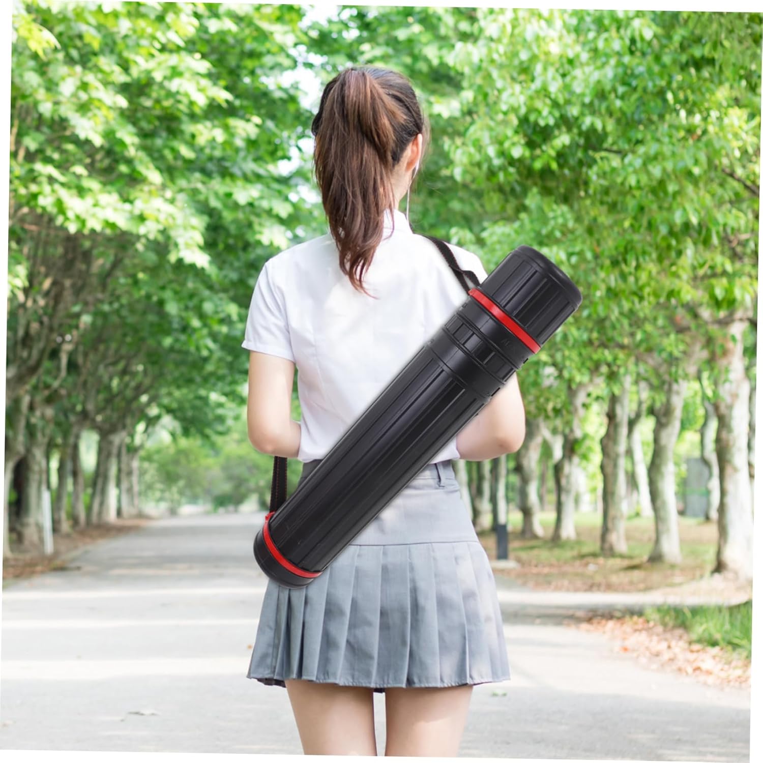 VILLCASE Telescoping Poster Tube Plastic Storage for Mailing and Protecting Artwork for Posters Documents and Drawing Tools