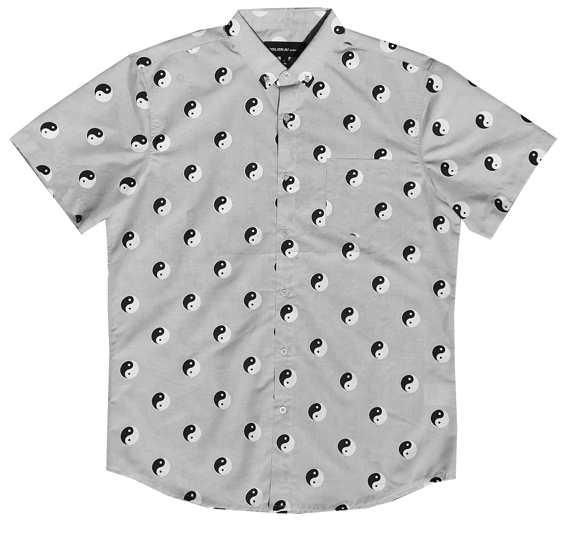 Molokai Surf Button Down Slim Fit Hawaiian Short Sleeve Shirts
