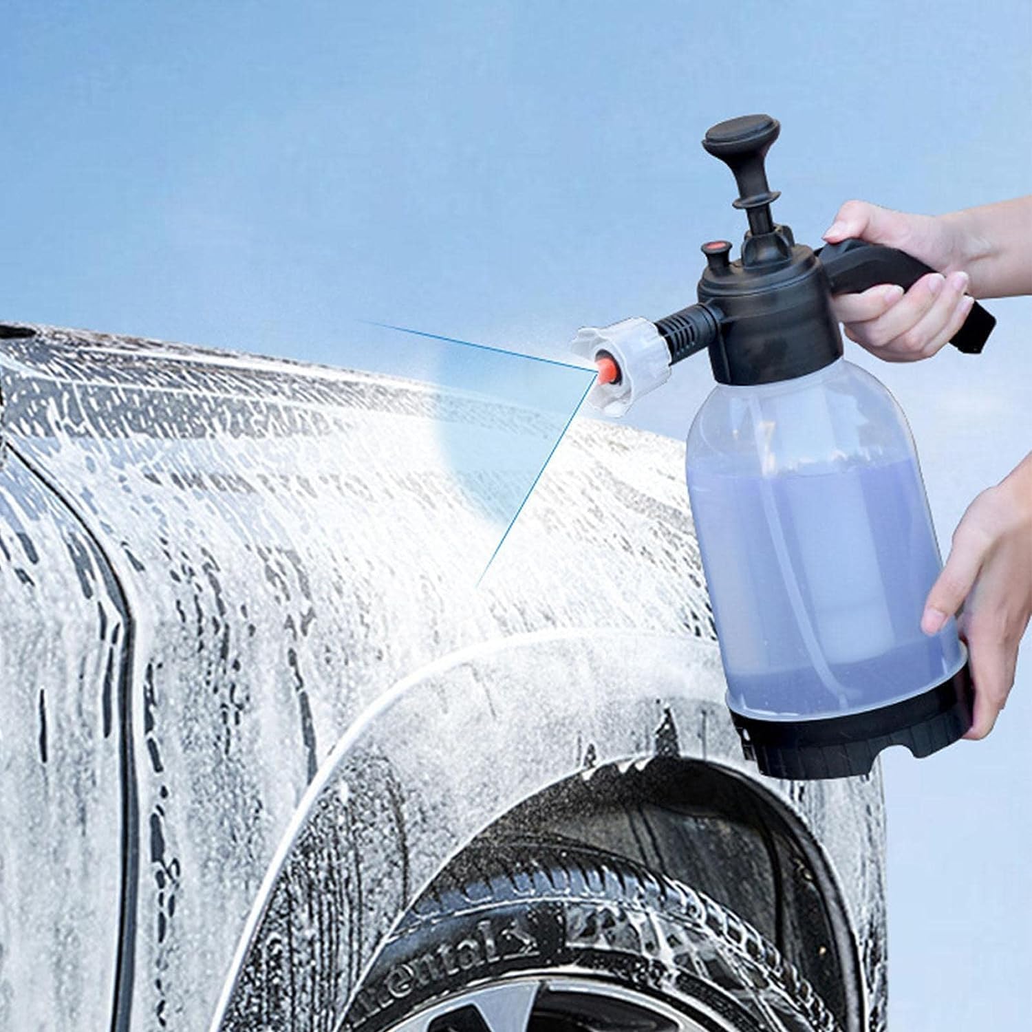 Amazon.co.jp: 発泡スプレー 蓄圧式 噴霧器 2L 洗車フォームガン