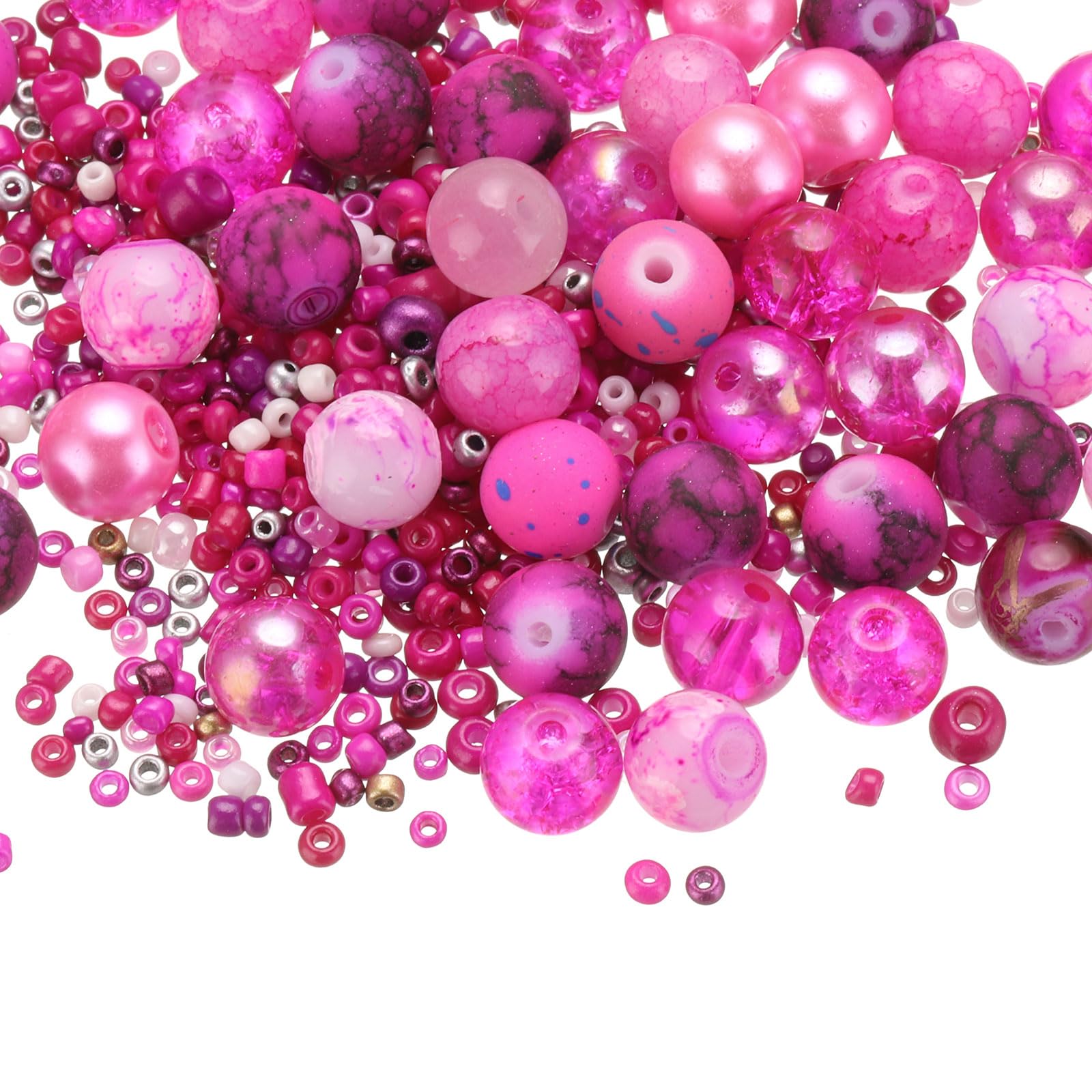 PATIKIL 2-8mm Assorted Glass Resin Beads