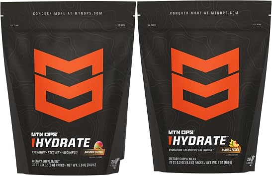 MTN OPS Hydrate Rainbow Sherbet + Mango Peach Bundle