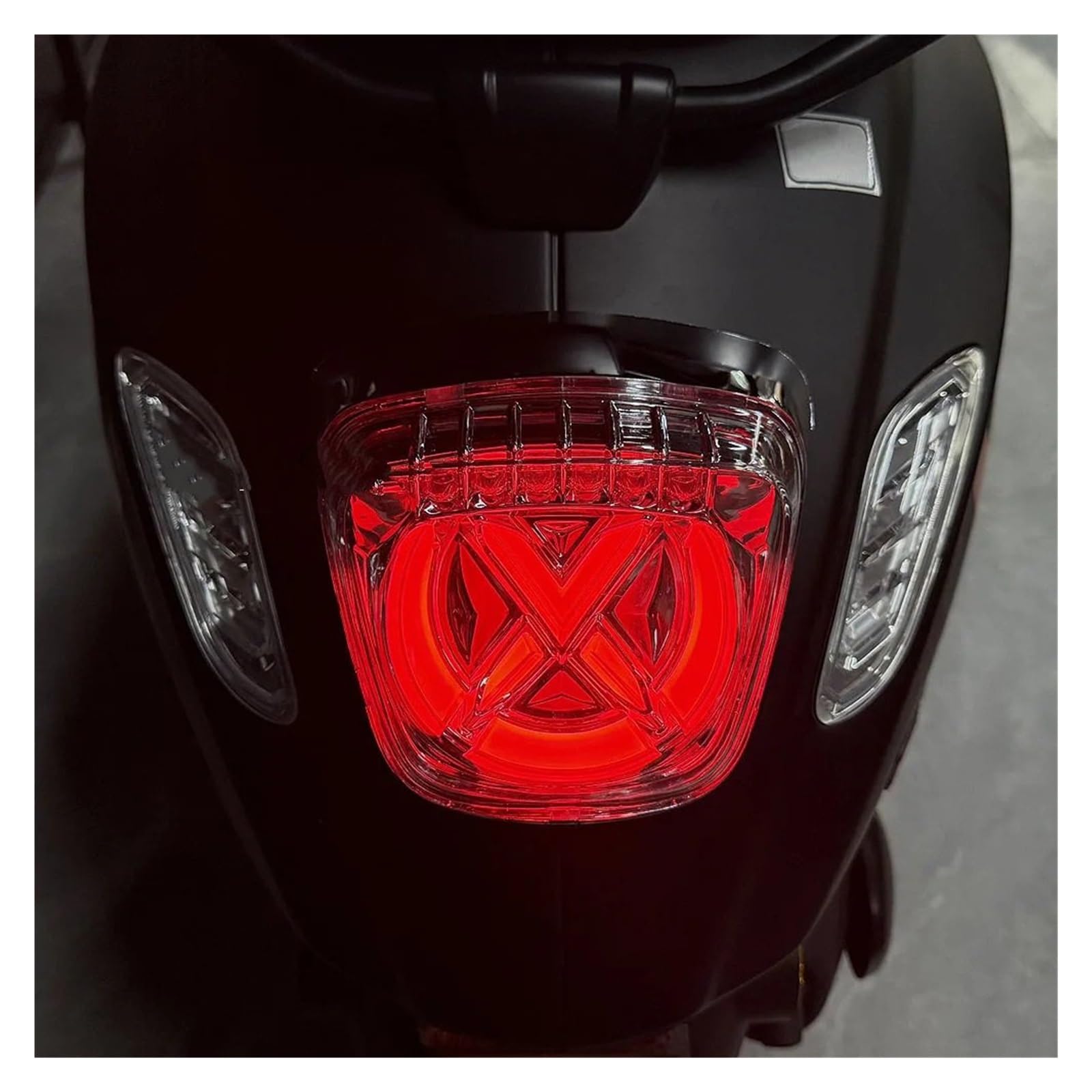 światło hamowania światło do motocykla Do Sprint 150 Primavera 150 | Tylne światło motocykla Lampa stopu Lampka kontrolna Migacz(Bright Black Red)
