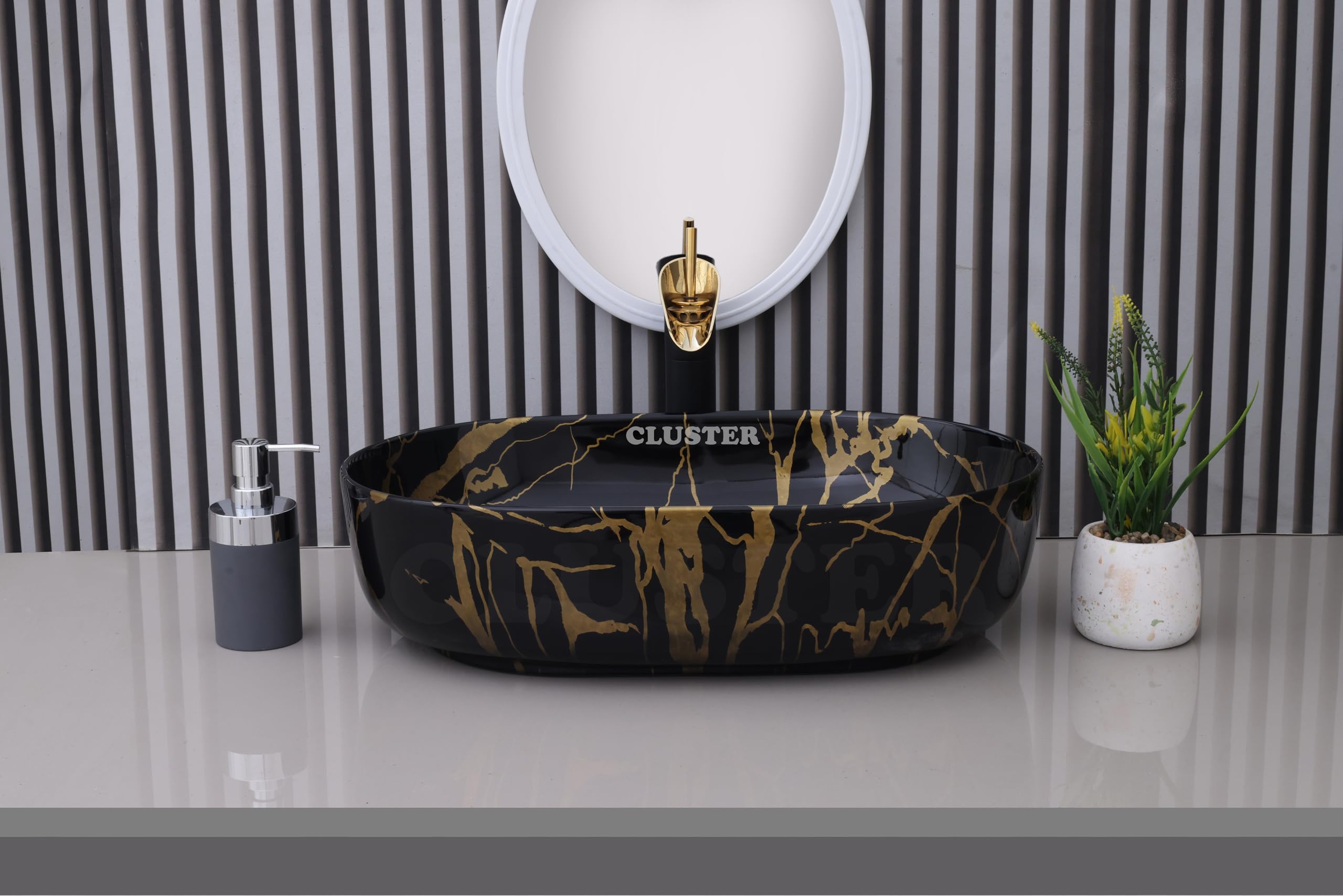 Cluster Designer Wash Basin - Ceramic Sink for Bathroom -15 Cluster Designer Wash Basin - Ceramic Sink for Bathroom -15