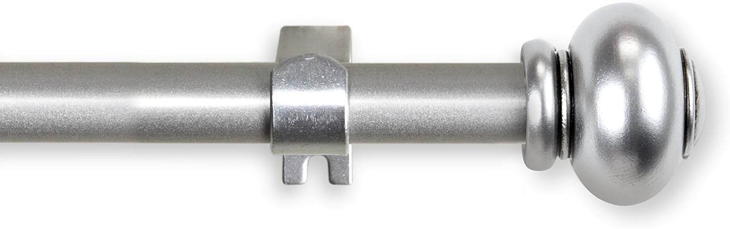 A&F Rod Decor - Bree 5/8" Curtain Rod 84-120 inch - Black