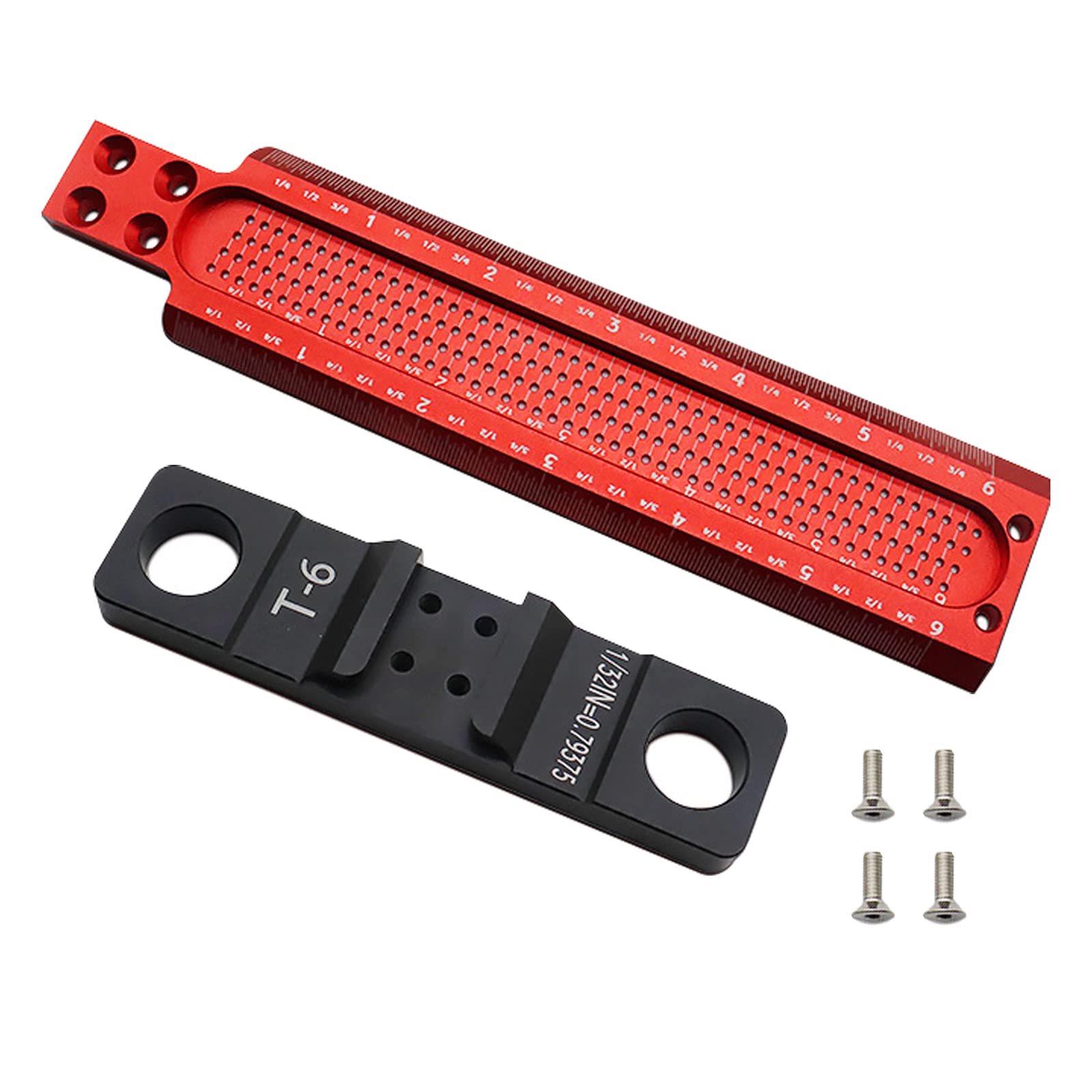 Regla de trazado para carpintería tipo T de Maxant, calibre de línea de 90 grados, regla de arquitecto, escuadra en T, 600 mm (6 pulgadas) para trabajos de carpintería, diseño y herramientas de medi