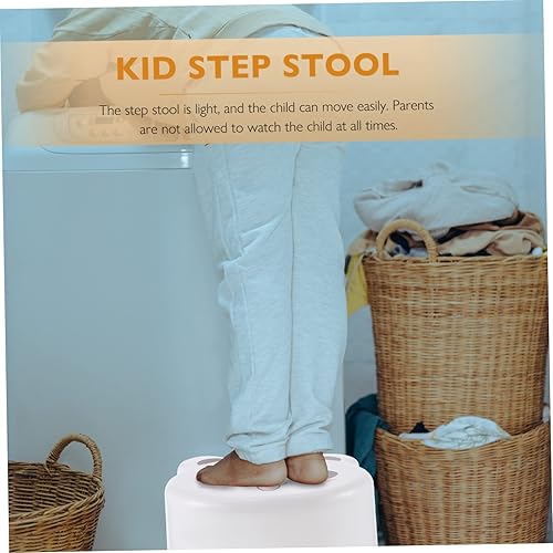 Miniatura 5 de Taburete de plástico de dibujos animados de 3 piezas para niños pequeños, taburete para adultos, silla para seguridad de bebé, taburete auxiliar