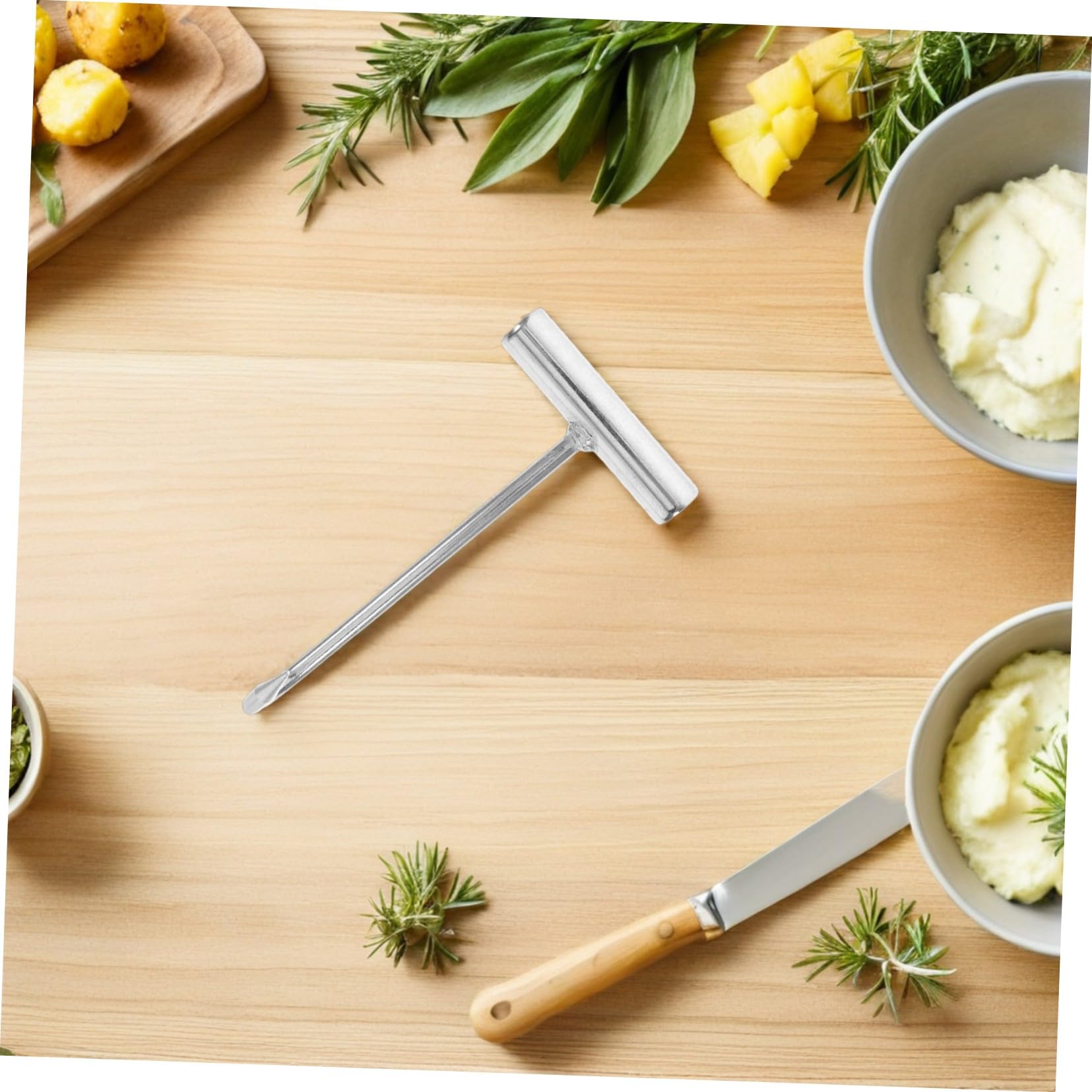 Didiseaon Set 5 Ganci Per Disossare Carne in Acciaio Inox Impugnatura a t Ergonomica, Attrezzi Da Macelleria Professionali Per Cucine, Ristoranti e Barbecue, Facili Da Pulire Per Uso Versatile