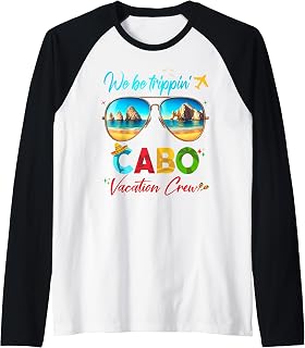 Cabo Mexico Los Cabos San Lucas Vacation Group Outfit Raglan Baseball Tee