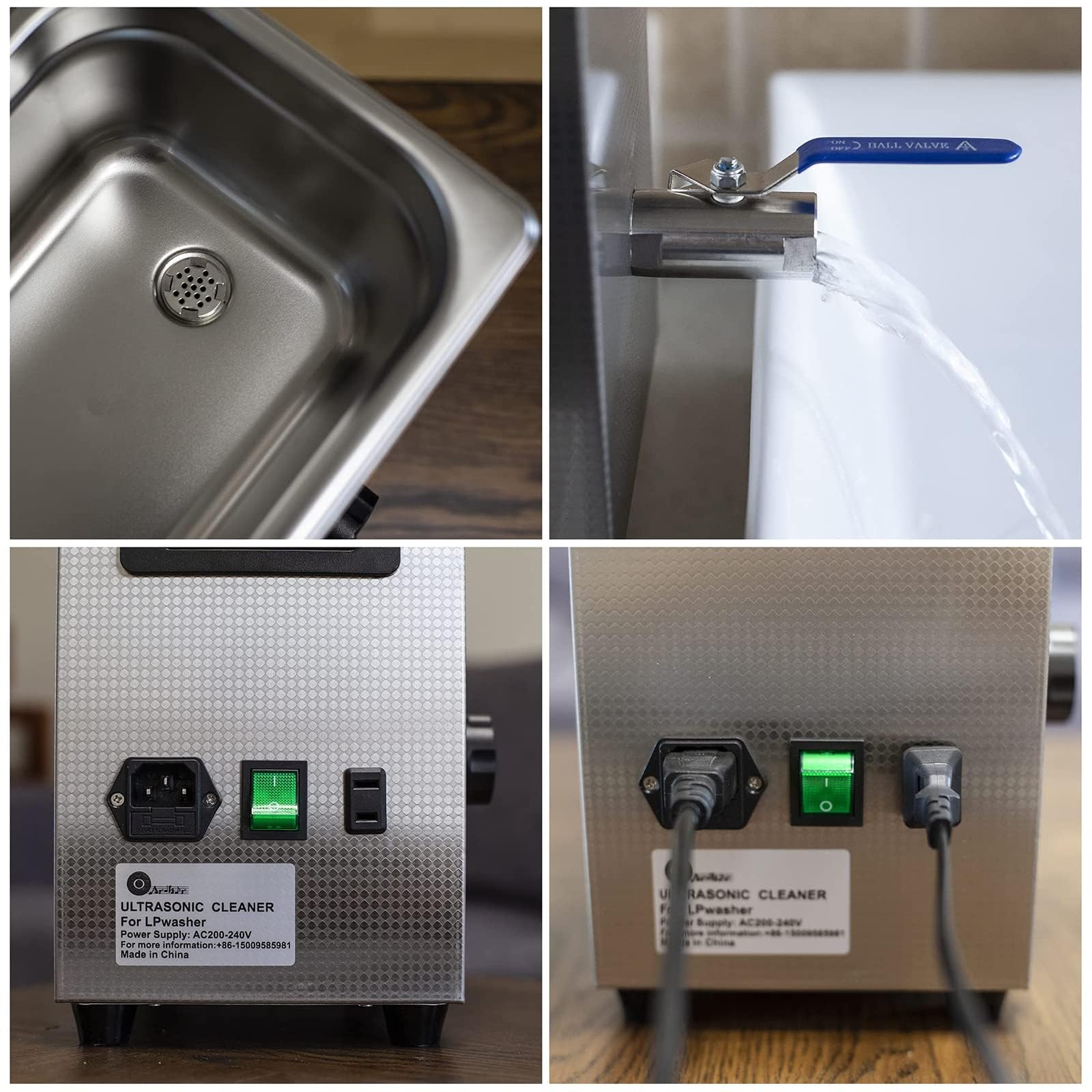 Pulitore a ultrasuoni per Dischi in Vinile, Macchina per la Pulizia a ultrasuoni per Dischi in Vinile da 4 Litri con Timer da 1 a 60 Minuti e Riscaldamento, Macchina per la Pulizia e Il Lava