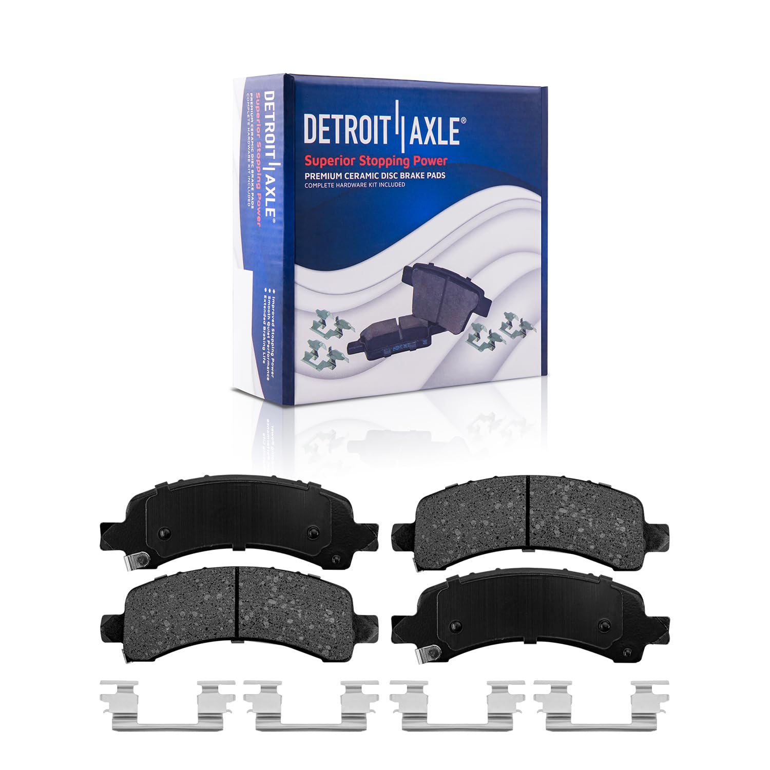 Detroit Axle - Rear Brake Pads for 03-20 Chevy Express GMC Savana 2500 3500