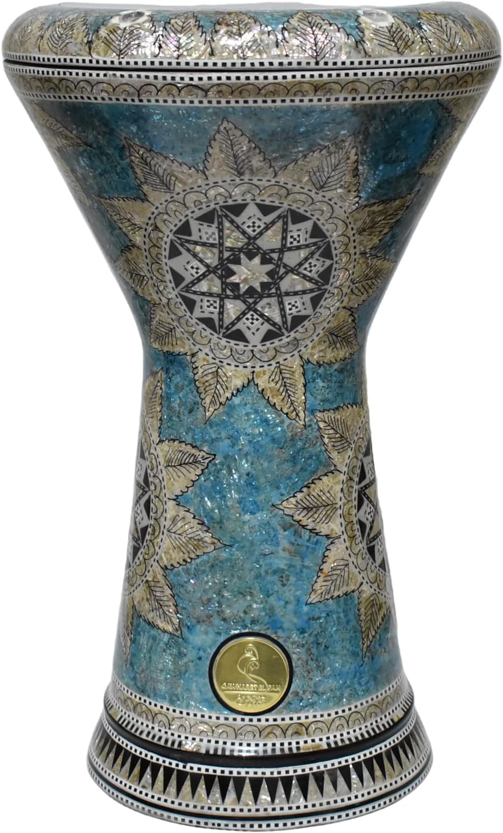 Darbuka doumbek drum tabla 18.5/19 inch inlaid mother of pearl with free bag (Sea Star 19")
