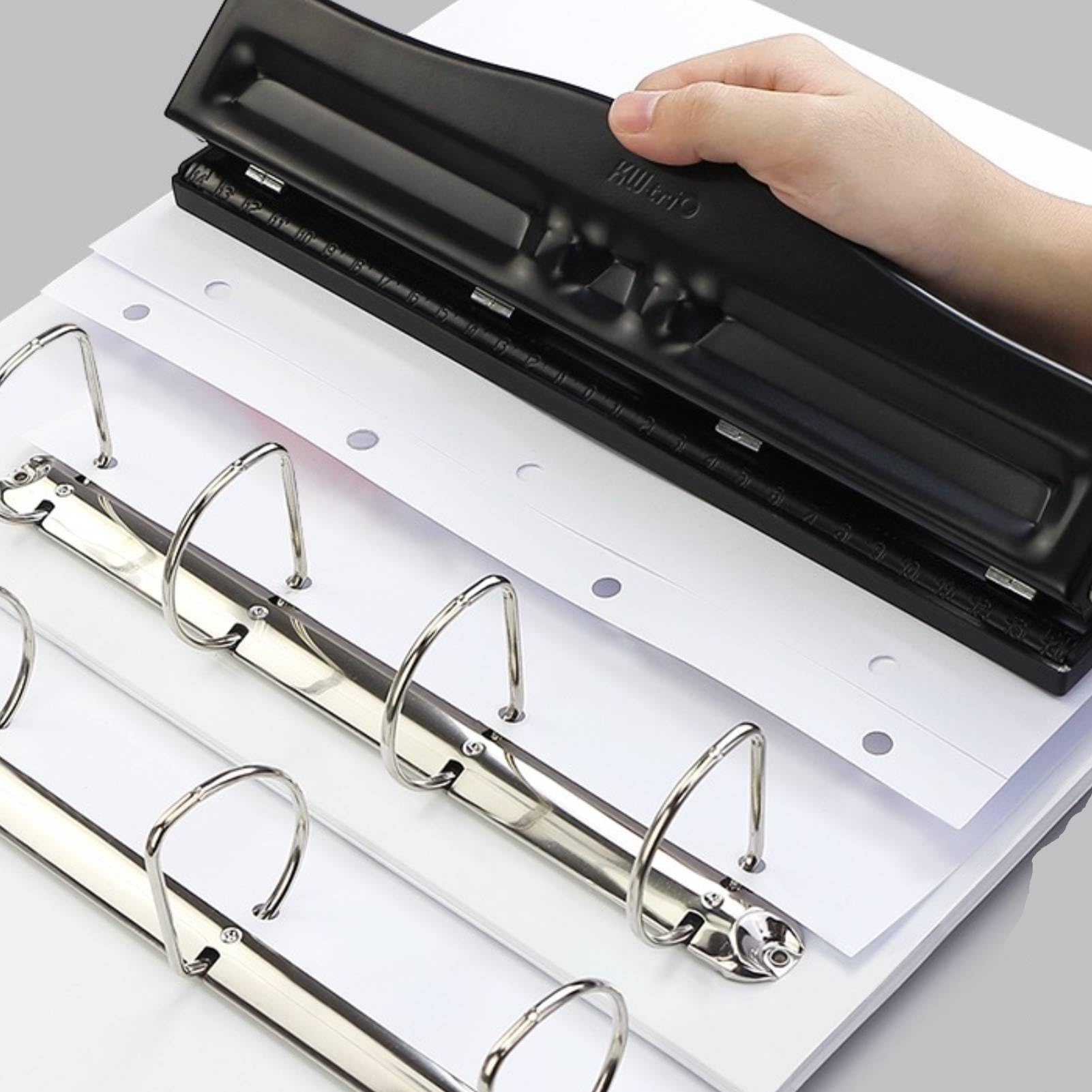 Punzonatrice per carta perforatrice regolabile a 4 fori A4 ricariche perforatrice per carta per la scuola domestica e forniture per ufficio a casa Other Art Supplies