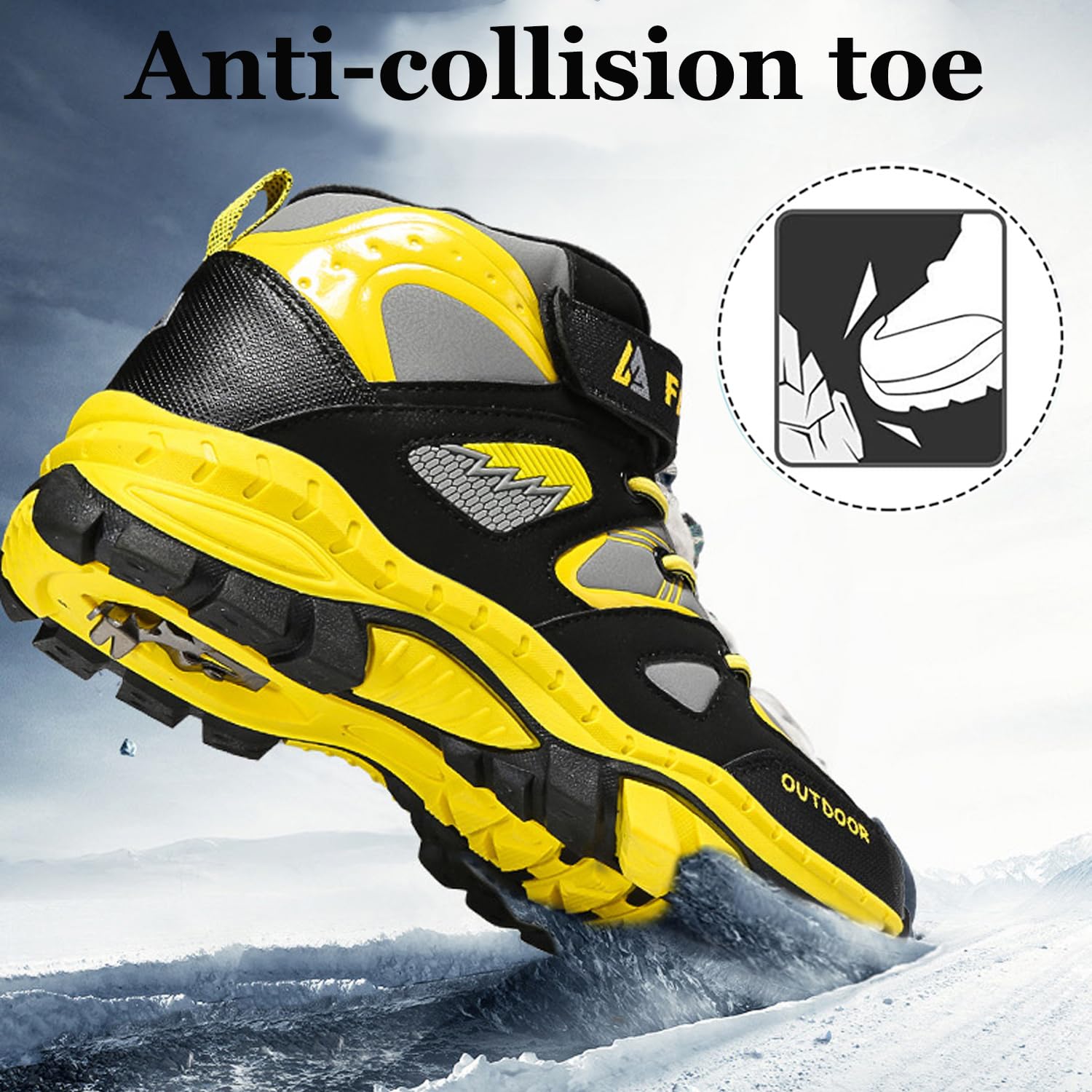 Chaussures de Randonnée Garçon Enfants Imperméables Montagne Trekking Outdoor Respirant Antidérapant