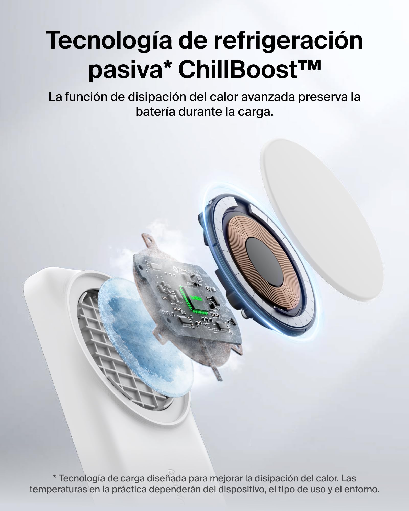 Belkin UltraCharge Cargador Inalámbrico 3 en 1 Qi2, 25W, Cargador Magnético Compatible con MagSafe, Estación de Carga para iPhone 17, Air, Apple Watch, AirPods, Pixelsnap, Adaptador de 45W - Blanco