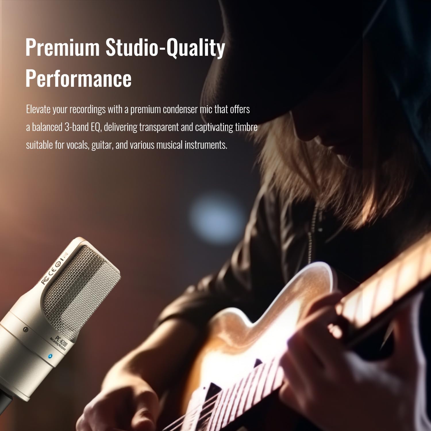 Amazon.com: TAKSTAR XLR Condenser Microphone, PC-K200 II Recording