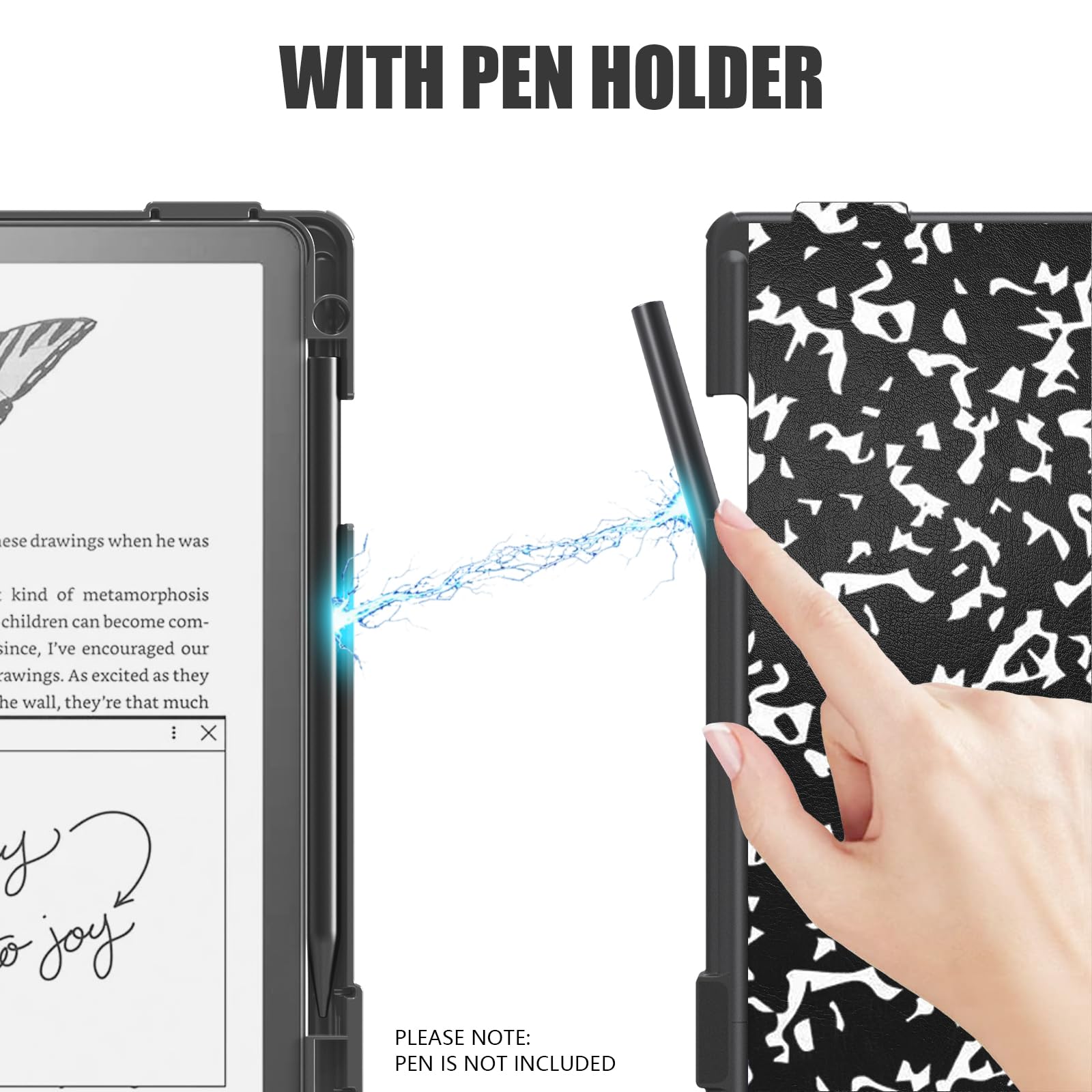 E NET-CASE Case For Kindle Scribe 10.2 Inch 2022 Released, Multi-Viewing Adjustable 360 Degree