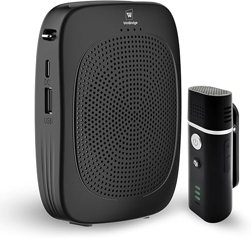 Amplificador de voz Bluetooth con micrófono inalámbrico de solapa Lavalier para profesores, micrófono de clip de altavoz portátil, mini megáfono