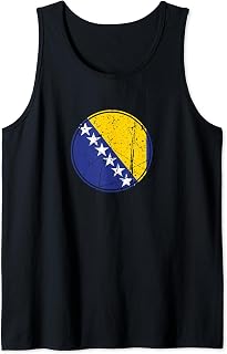 Bosnia Vintage Flag Bosnian Tank Top