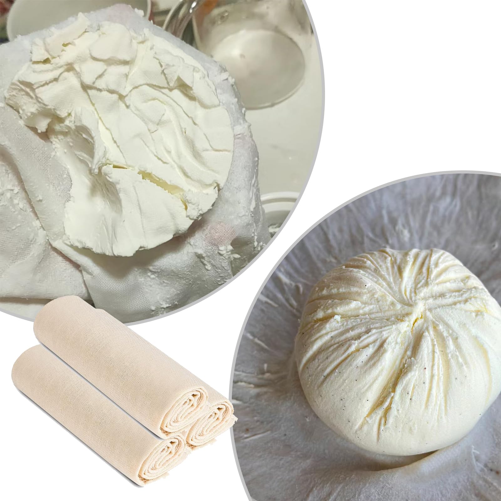 Muslin Fabric 100% Cotton Cheese Cloth For Cooking Straining ,Grade 90, 55 INCH - Foto 8