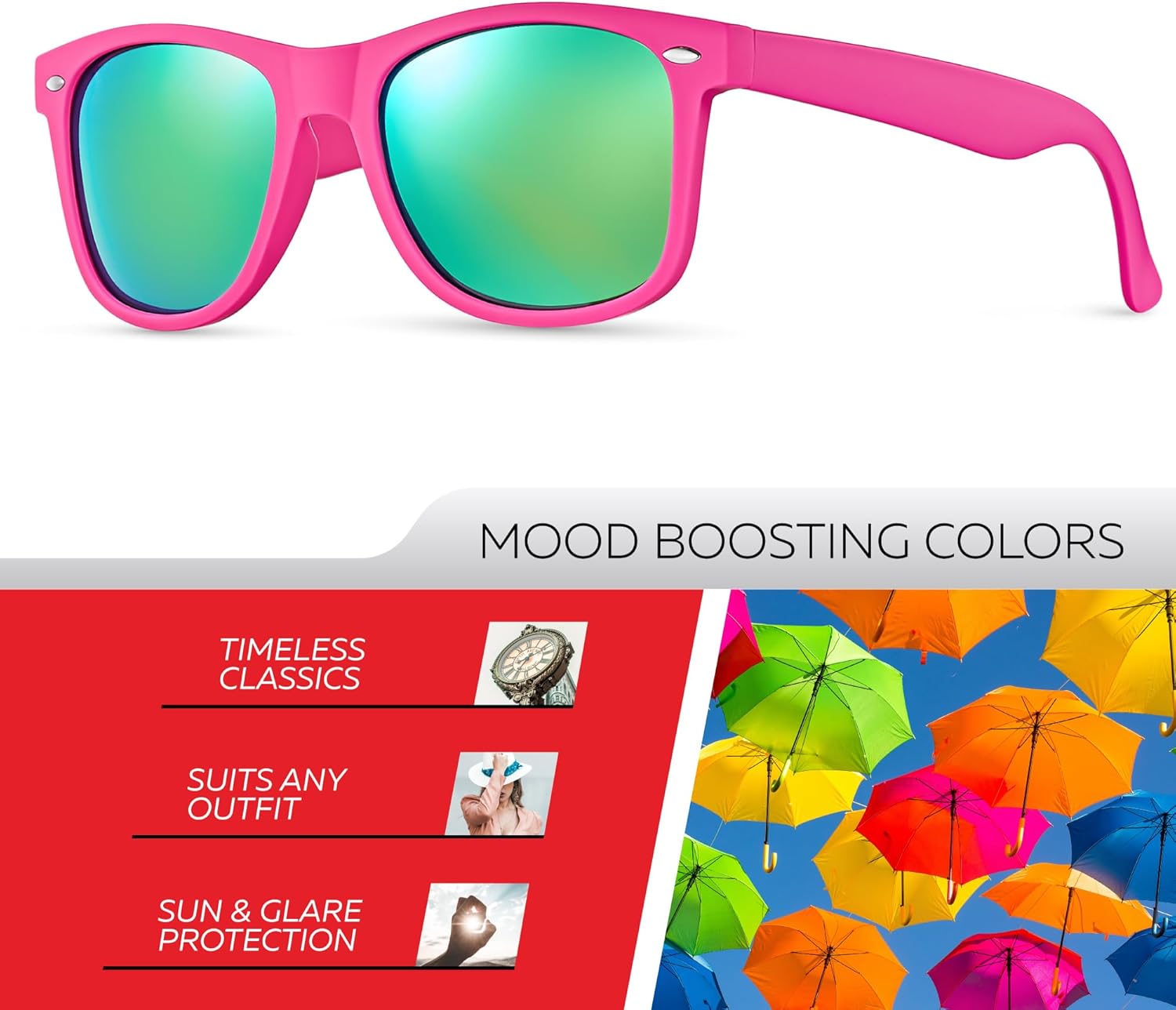 Retro Rewind Polarized Sunglasses for Men and Women - UV Protection Classic Sun Glasses - Image 2