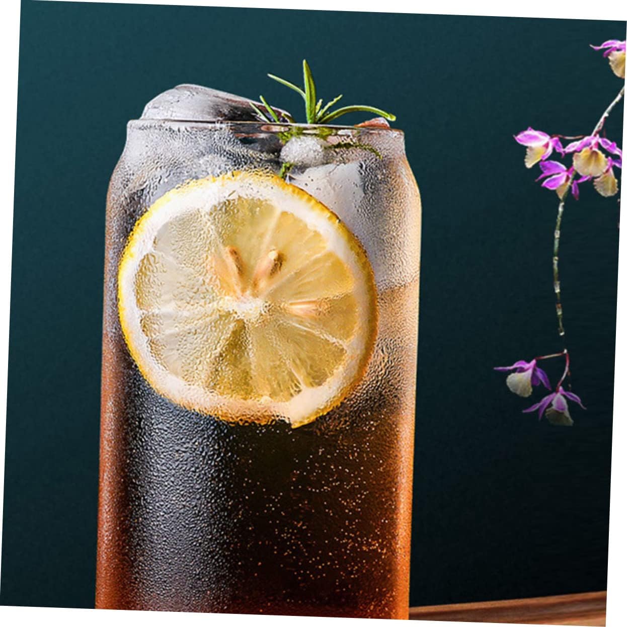 ABOOFAN 6 Pack Glass Cup Cold Drink Cups Decorative Beer Glasses for Party Tumbler Cups Ring-pull Can Shape