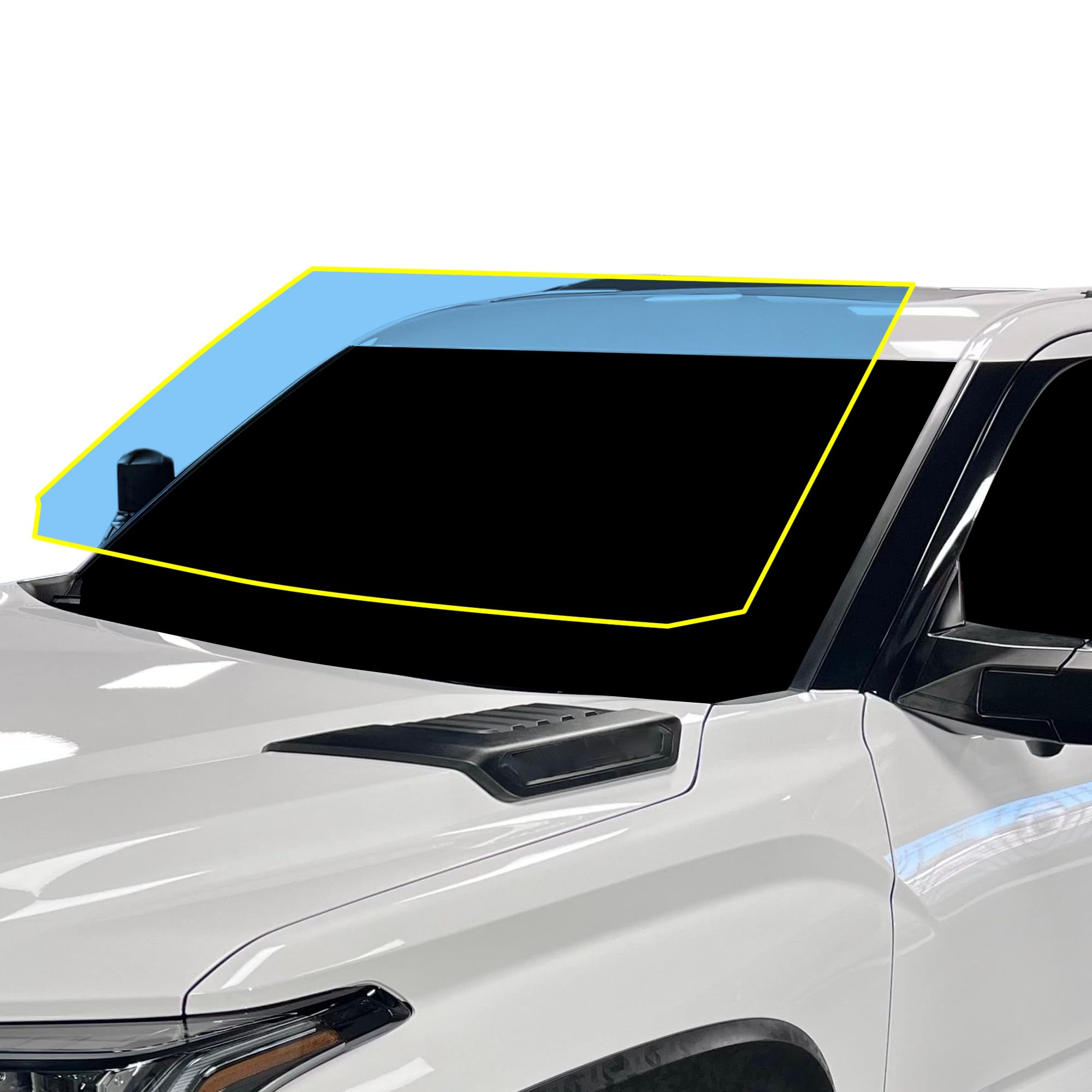 BOGAR TECH DESIGNS Precut Made for Toyota Sequoia 2023+ Front Windshield Protection Film Scratch Resistant Ultra Clear Kit Cover, Clear