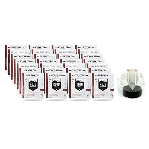 Kuju Coffee Paquetes de café individuales para verter de primera calidad, para mochileros, viajes, campamentos, café orgánico individual, comercio