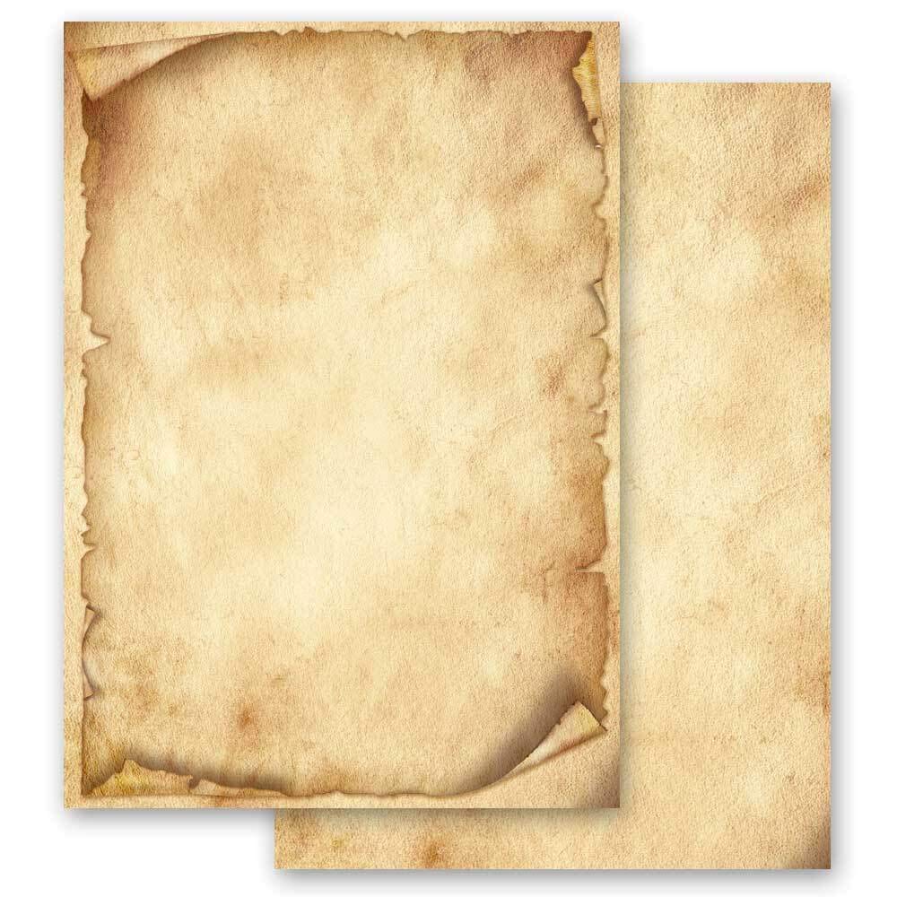 Briefpapier Sets Motivpapier Antik & History, ANTIK 100 Blatt Briefpapier + 100 passende Briefumschläge DIN LANG mit Fenster | Paper-Media