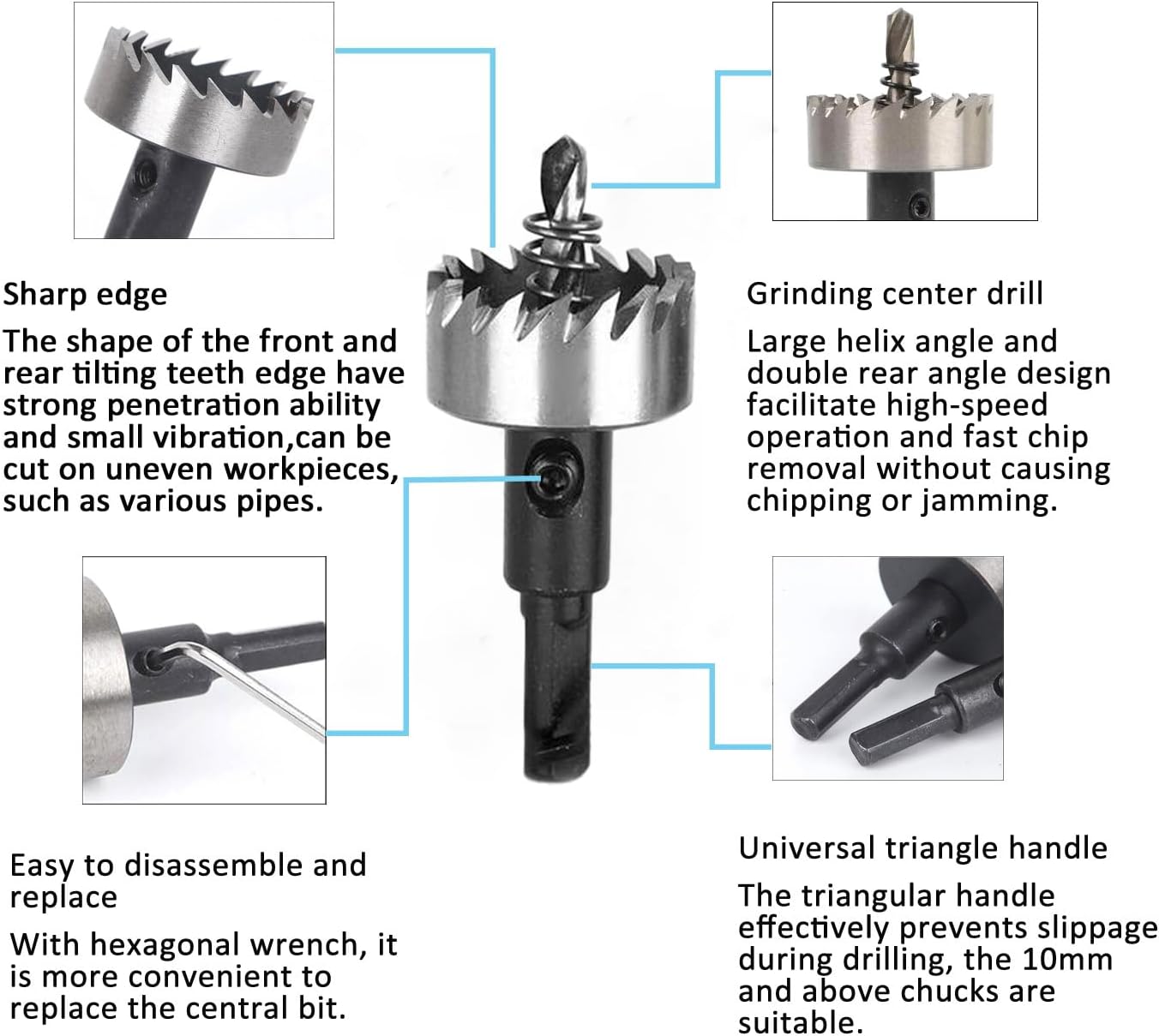TOGU 3828 Brass Extra Larger peep Holes for Door with 1-1/10“ Drill Bit, 220-degree Door viewer Peephole with Privacy Cover, Fitting Door Thick from 1-3/5" to 2-1/5", Satin Nickel Finish