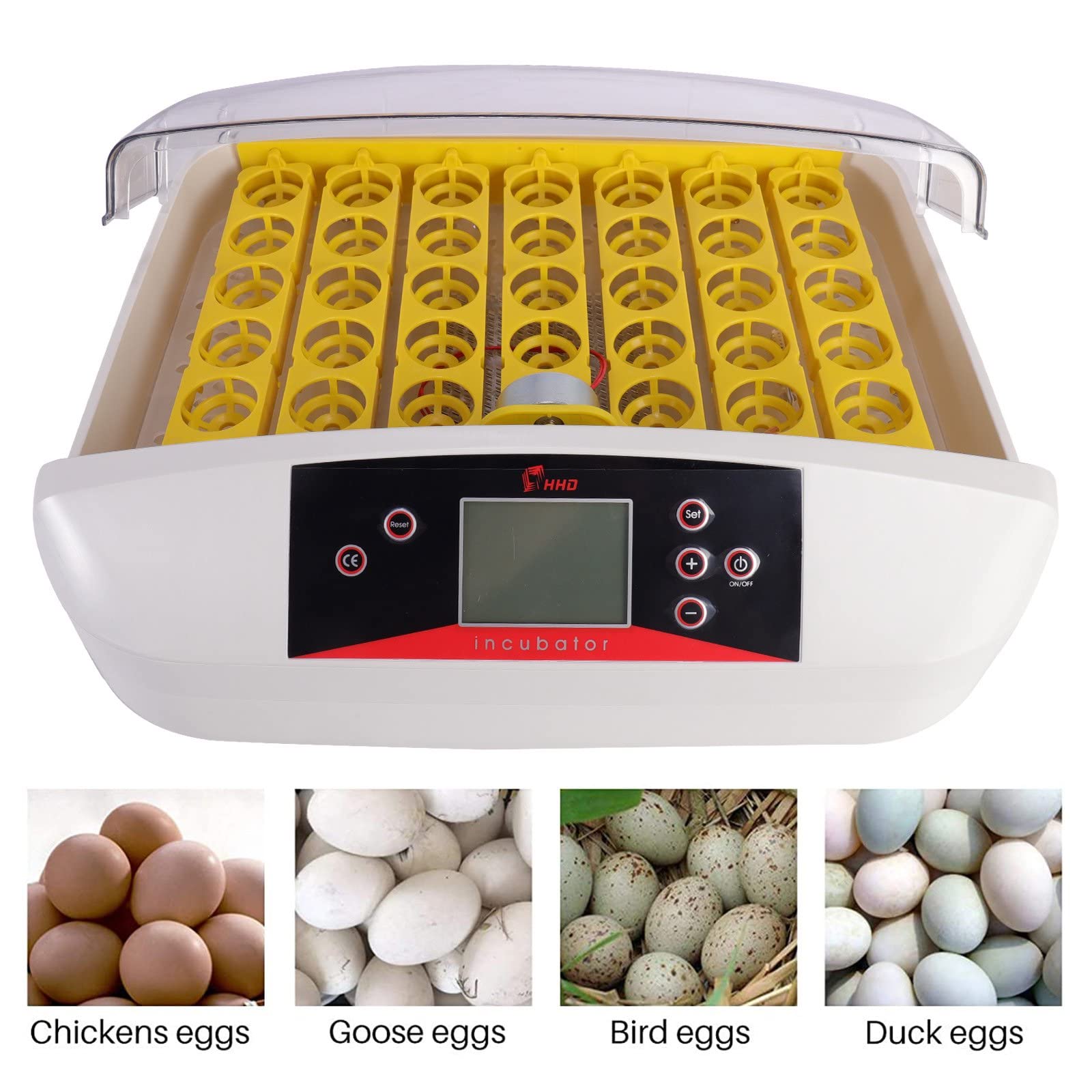 ele ELEOPTION 41 Egg Automatic Digital Turning Incubator Chicken Bird Hatcher Temperature Egg Incubator?Ship from US?