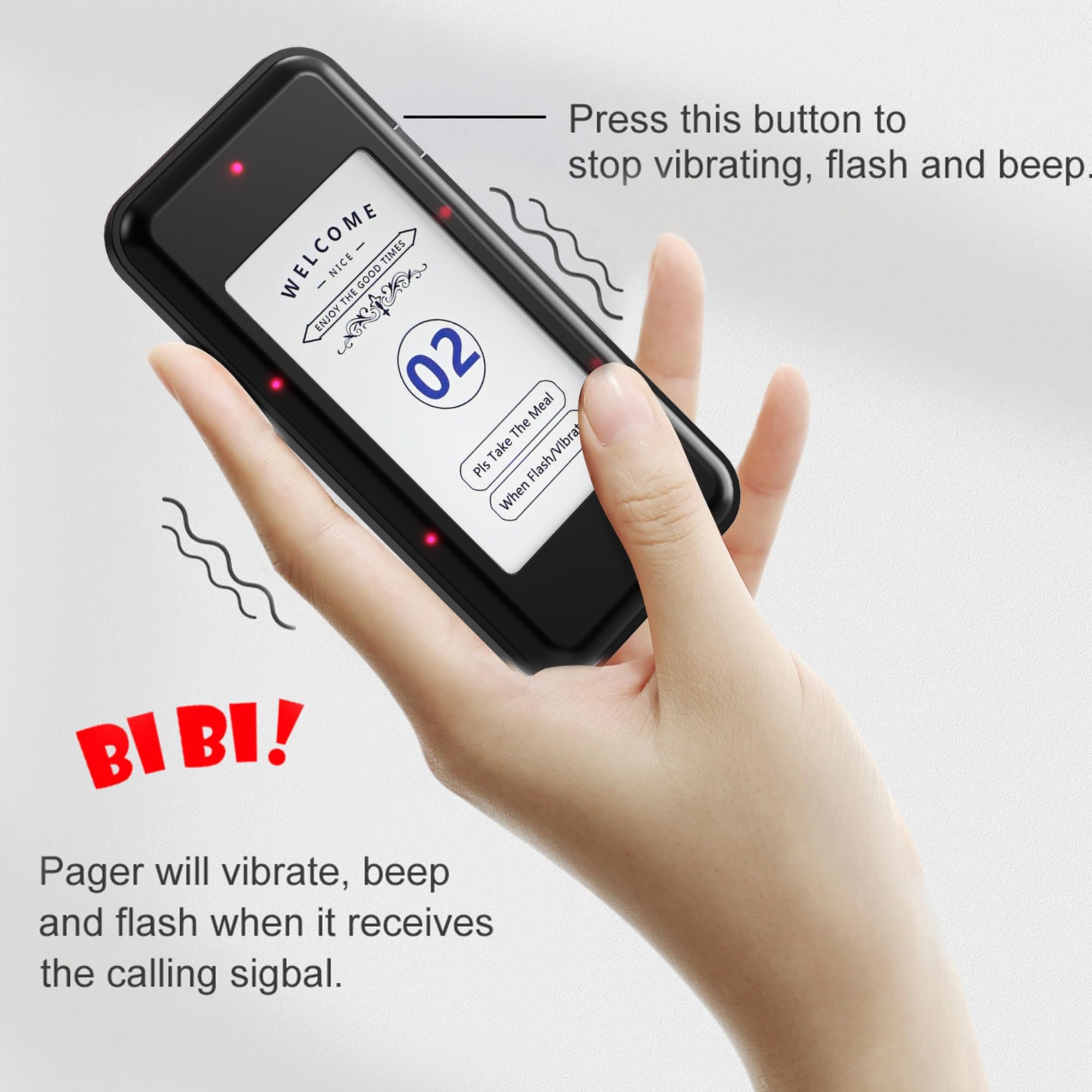 Food Trucks Fully Equipped VEVOR F101 Wireless Calling System 16 Pagers ...