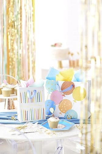 Miniatura 5 de Papyrus Bolsa de regalo de cumpleaños de 9 pulgadas, velas de feliz cumpleaños (1 bolsa)