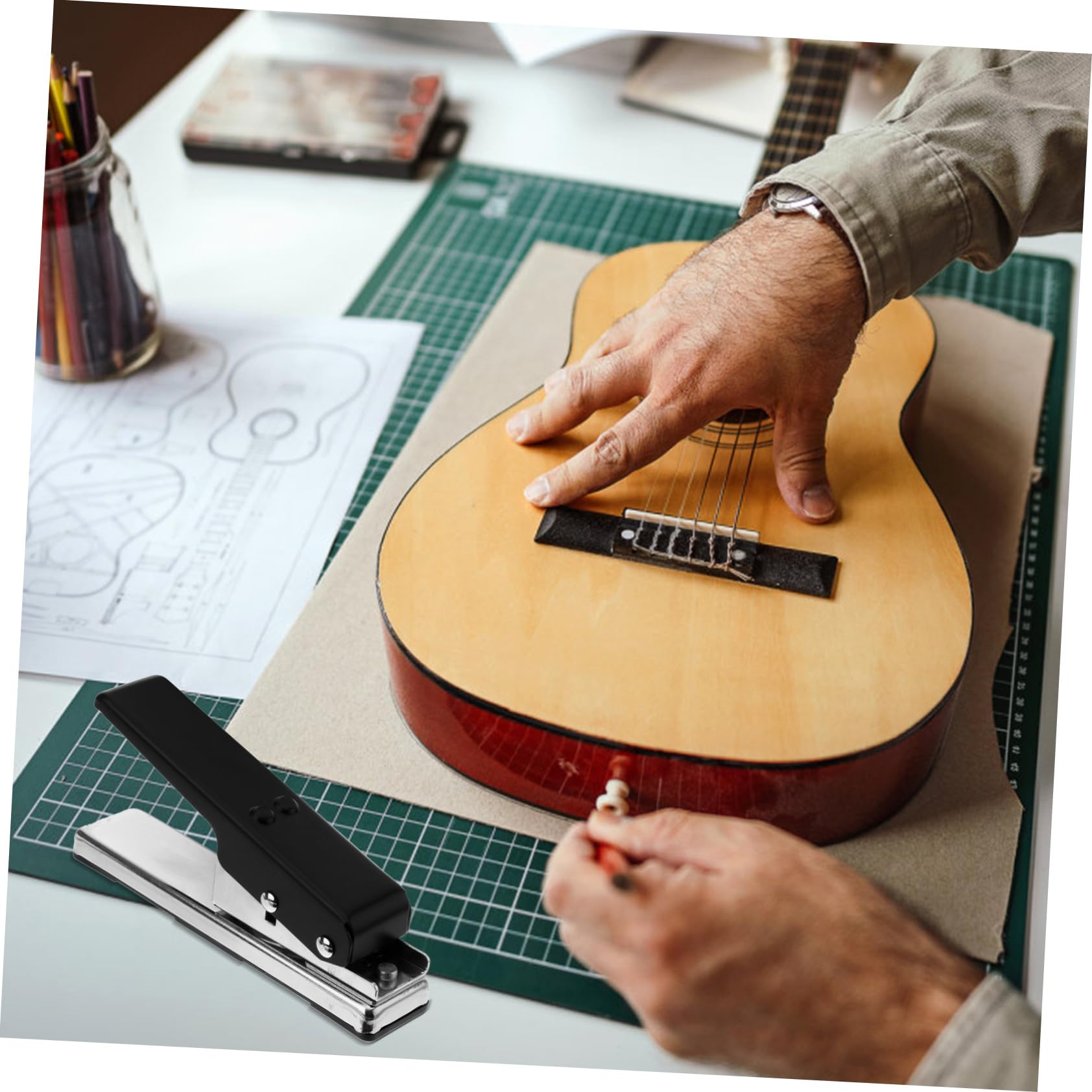 1pezzi Plettro Per Chitarra Strumento Per Plettri Personalizzati Cutter Resistente e Facile Usare Per Musicisti