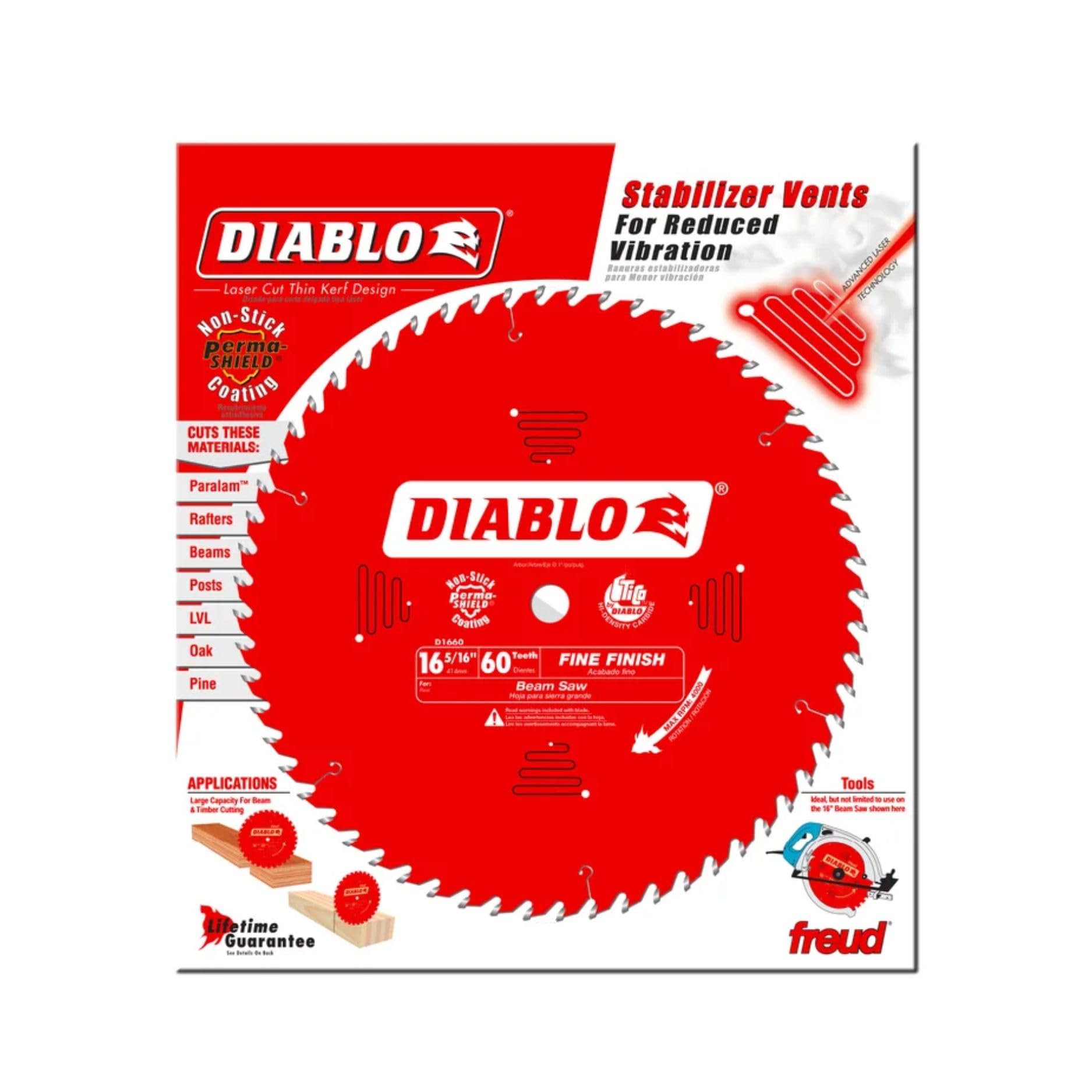 Diablo Fine Finish Saw Blade for Wood - 16-5/16