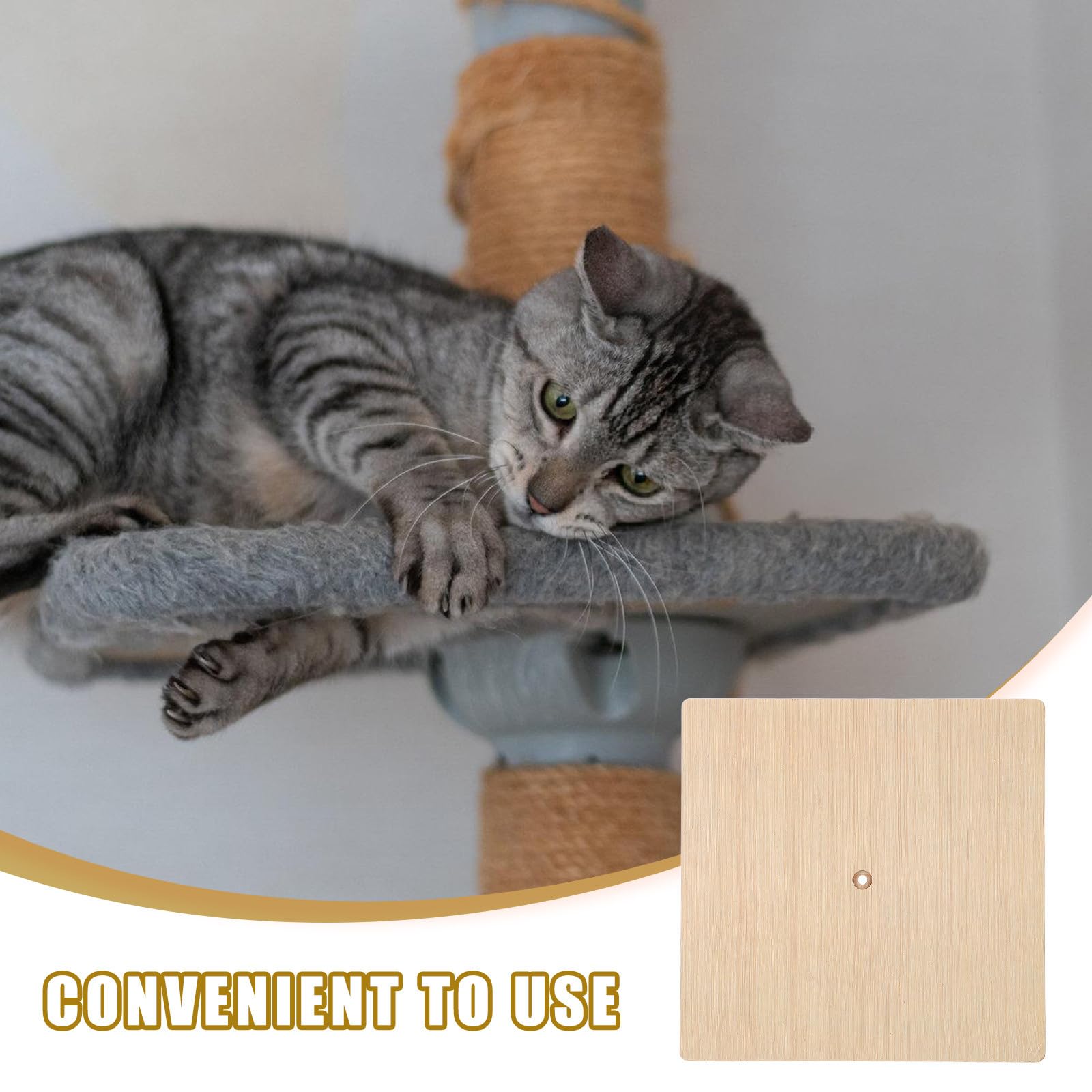 Mensola per Gatti in Legno Alta Capacità di Carico, Design Modulare Versatile, Piattaforma Robusta per Uso Interno e Accessorio per Arrampicata