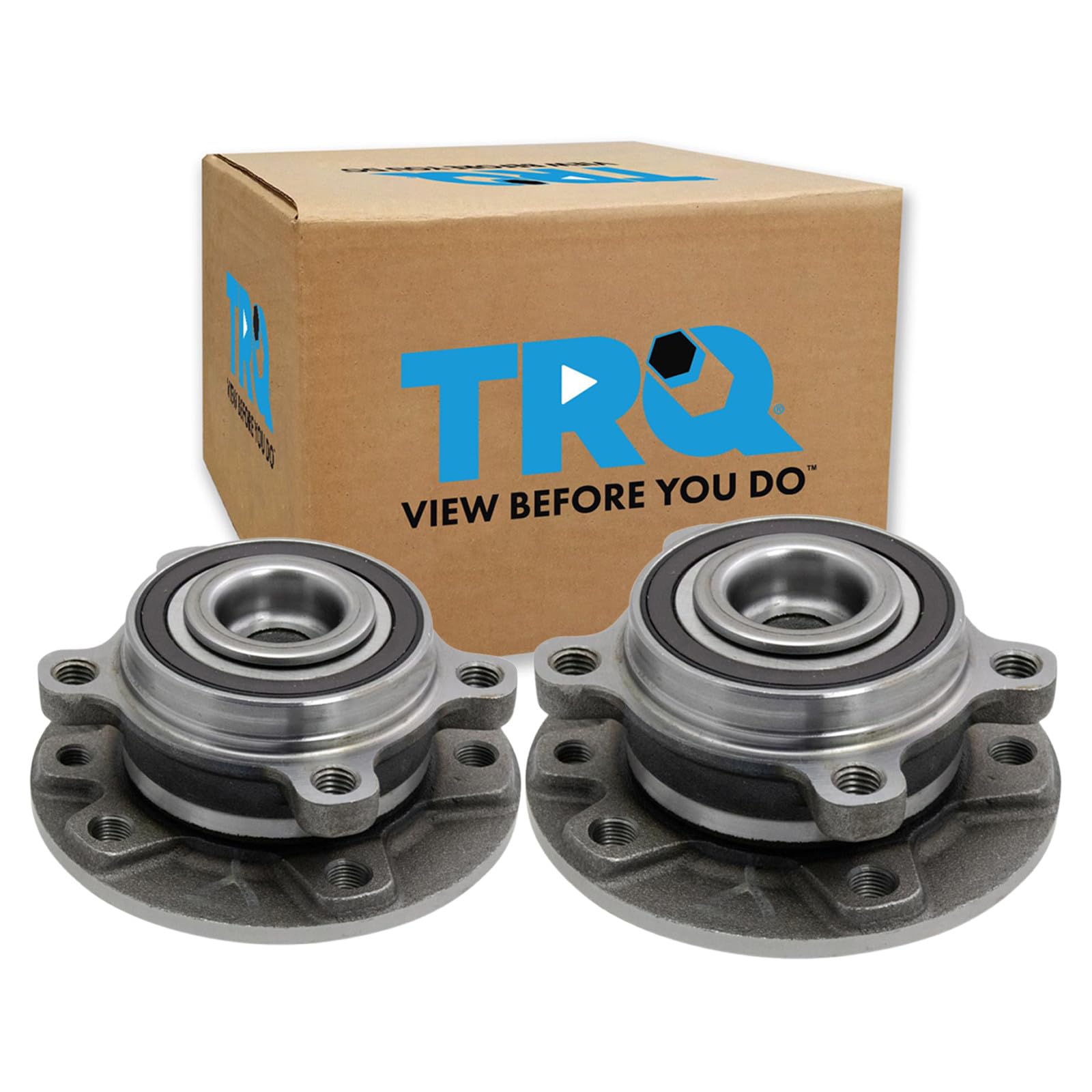TRQ Rear Wheel Bearing and Hub Assembly Set 2 Piece