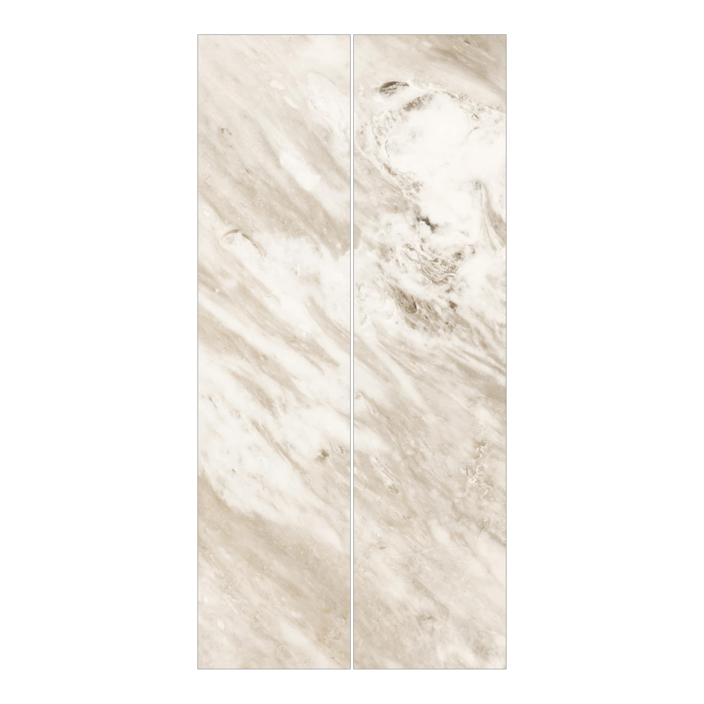 Schiebegardine halbtransparent 60er Paneel Klett Steinoptik Textil lichtdurchlässig - Marmor Modern Flächenvorhang Wohnzimmer Schlafzimmer 1517 (120x250 cm - 2er Set)
