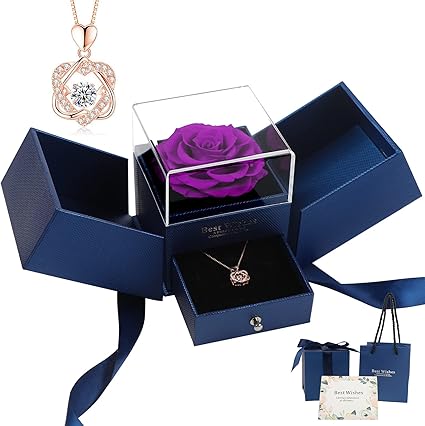 Amazon プリザーブド フラワー 枯れない花 薔薇 バラ ジュエリーボックス 結婚記念日 プレゼント 妻 記念日 プレゼント 女性 彼女 誕生 日プレゼント女性 人気 ギフト 彼女にプレゼント プロポーズ プリザーブドフラワー 花 結婚祝い 引越し祝い 母の日 敬老の日 記念日