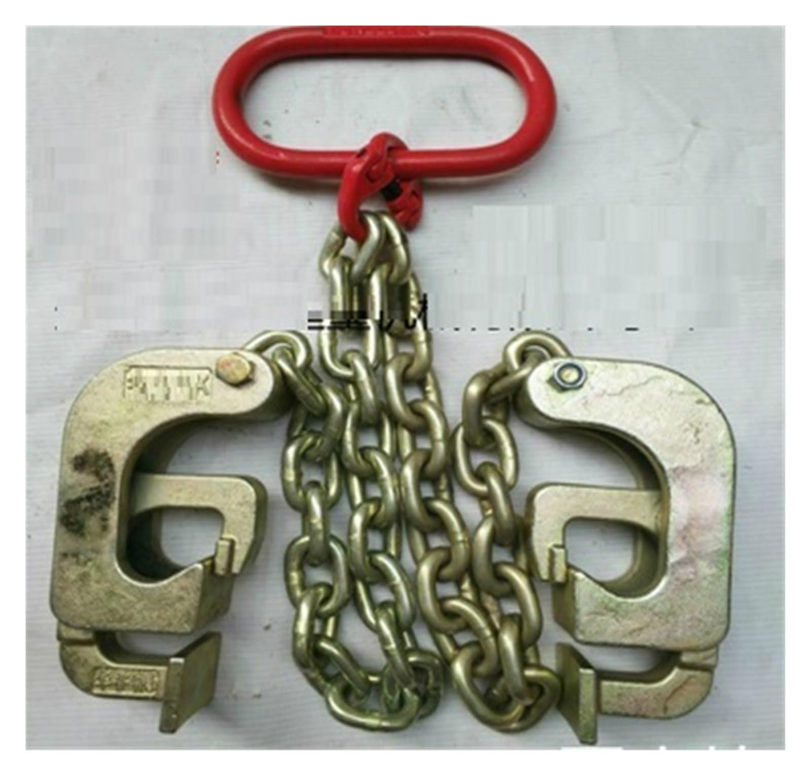 Hebekette, 1Tonne for 2-Fass-Eisen-Fassheber, Clip-Hängeklemme, Fass-Kettenschlingenhaken(40020033)