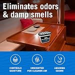 Absorbeur d'humidité Boat Déshumidificateur Absorbeurs d'humidité Détergent d'odeur de charbon pour se débarrasser de l'odeur du Damp & Humidité , Pas de recharge pour le sous-sol, placard, maison, RV ou de la navigation de plaisance sans parfum paquet de 2