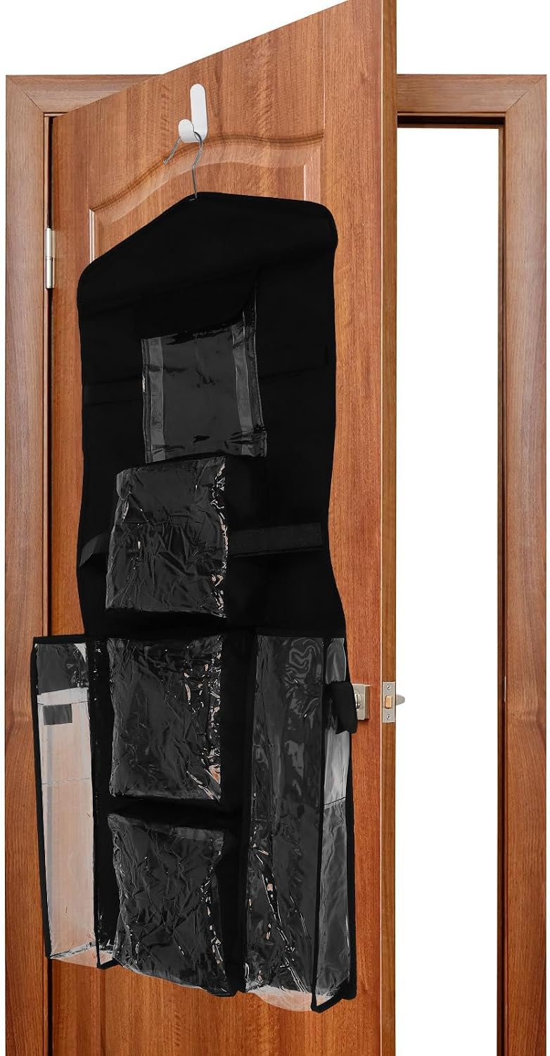 Yardwe Door Organizer Hanging Gift Wrap Storage Bag with Multiple Pockets