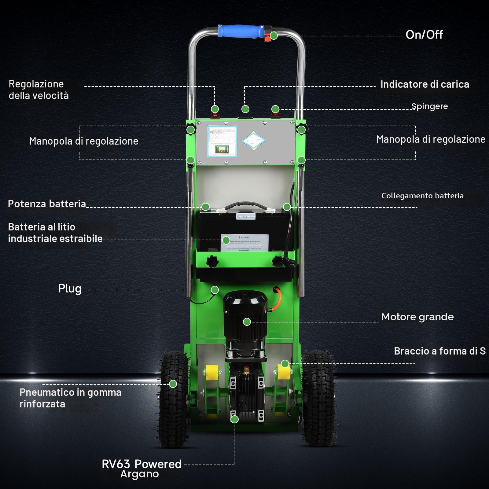 Afitdon Carrello elettrico da 1250 W, scaletta elettrica con capacità di carico di 900 lbs, scale e discese, salire le scale pesanti con corda di sicurezza e pompa ad aria per il trasporto di mobili
