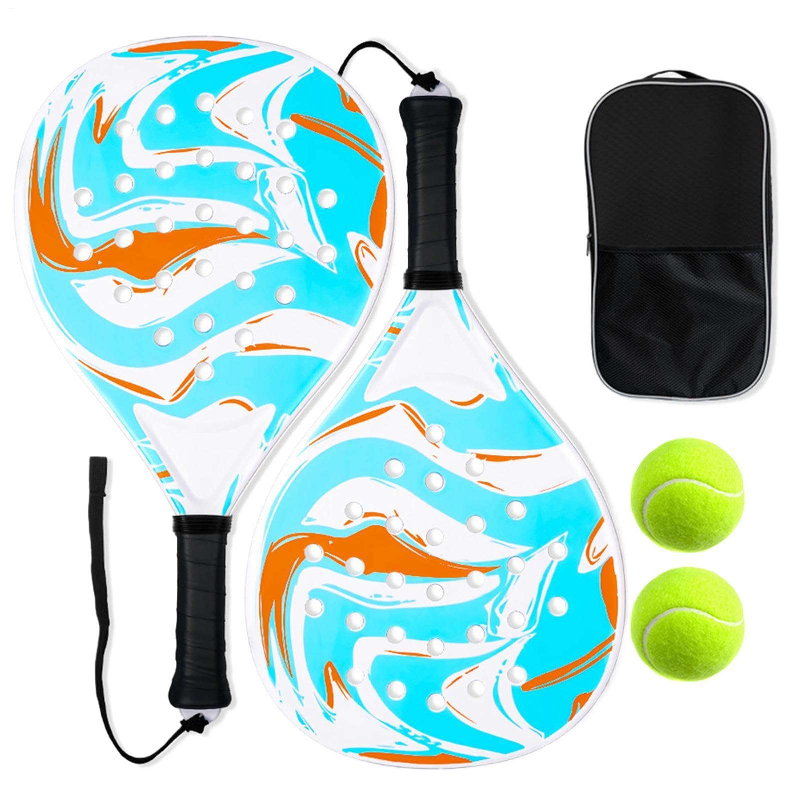 Carbon Pro Paddle Rakieta Pickleball dla dorosłych, antypoślizgowy, ergonomiczny uchwyt o lekkiej konstrukcji, przenośna deska do wiosłowania z włókna węglowego, zestaw dla rodziny, do gier sportowych