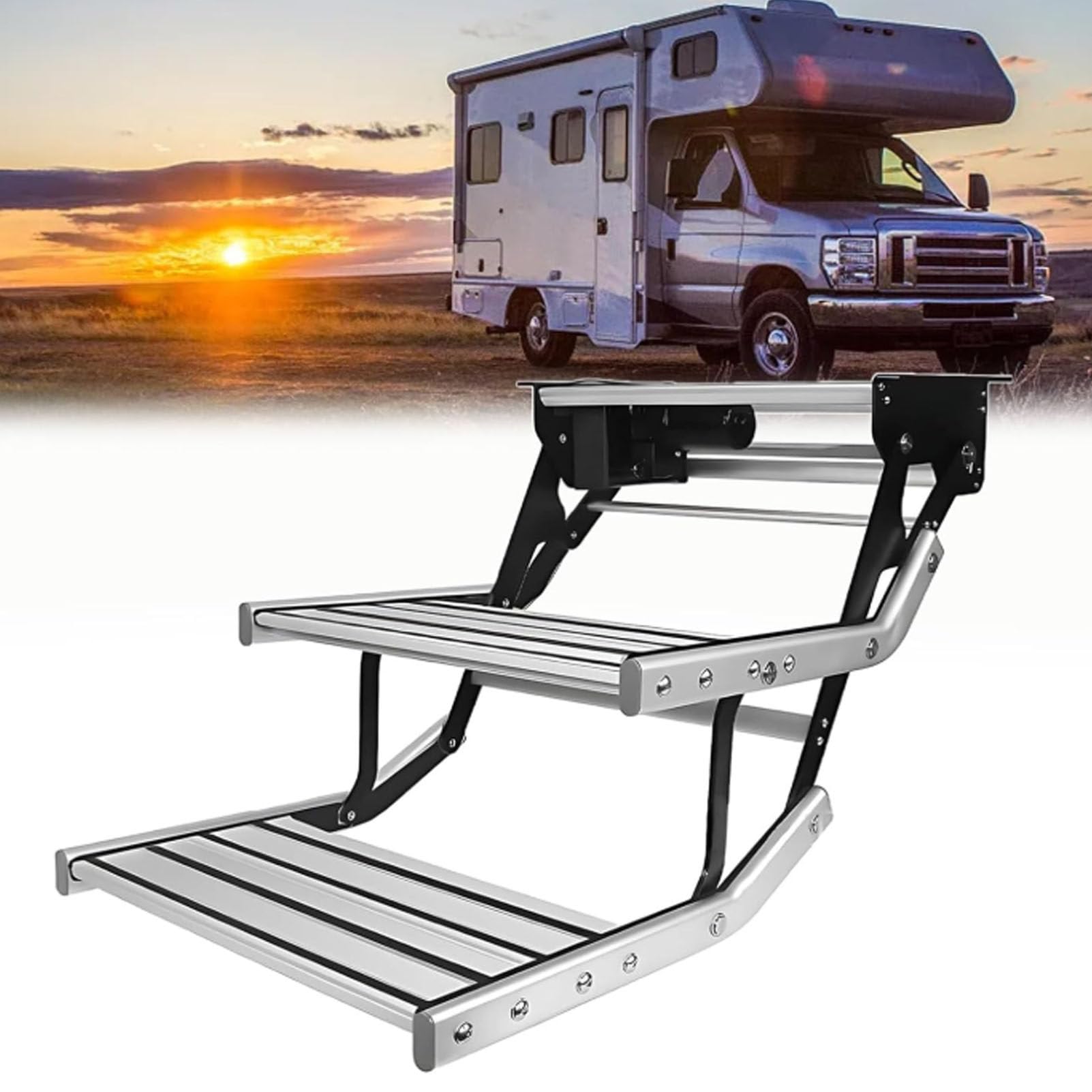Marchepieds électriques pour camping-car haut de gamme en alliage d'aluminium
