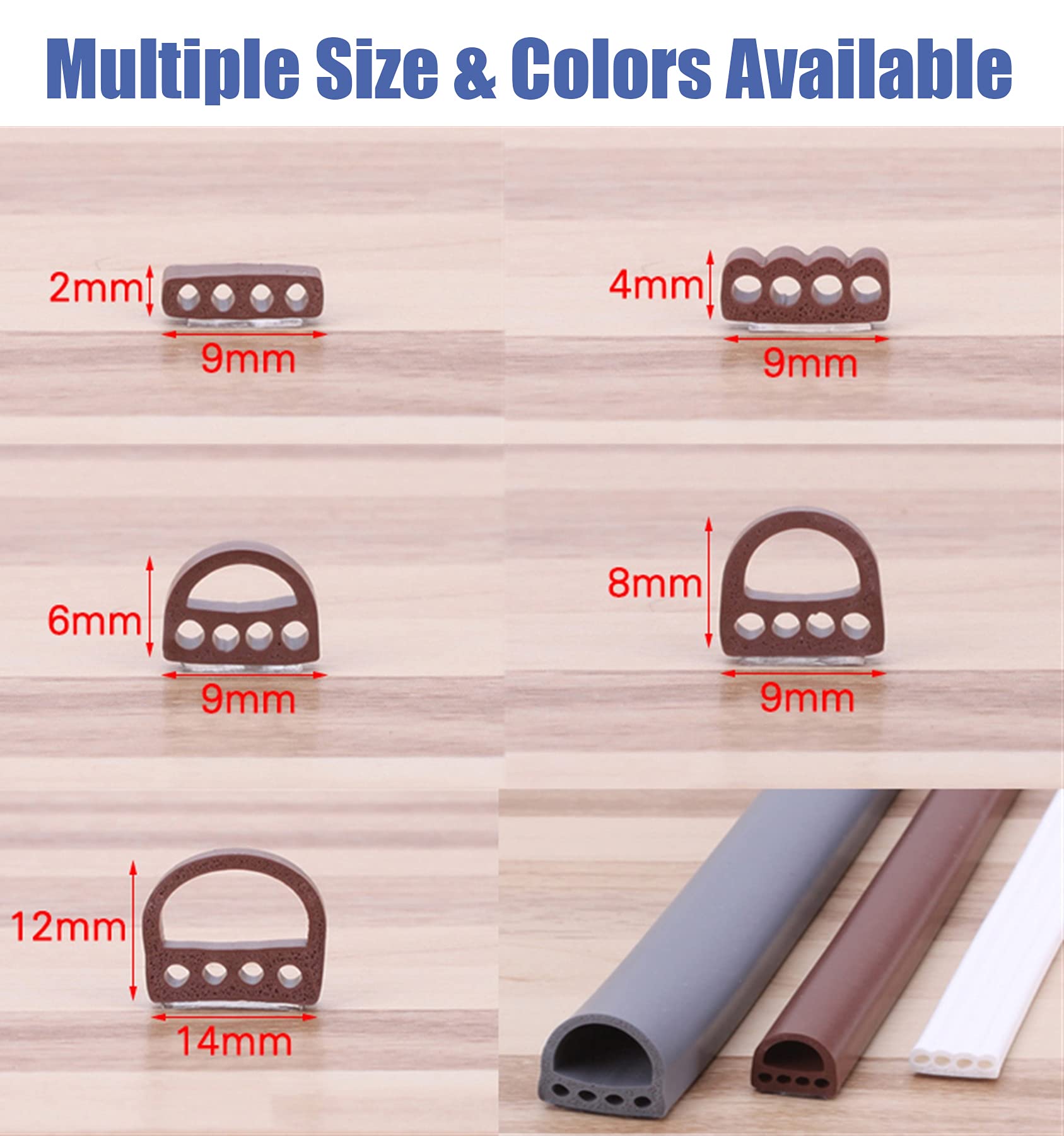 Nastro Sigillante Paraspifferi Per Finestre - Marrone, 20m - Foto 6