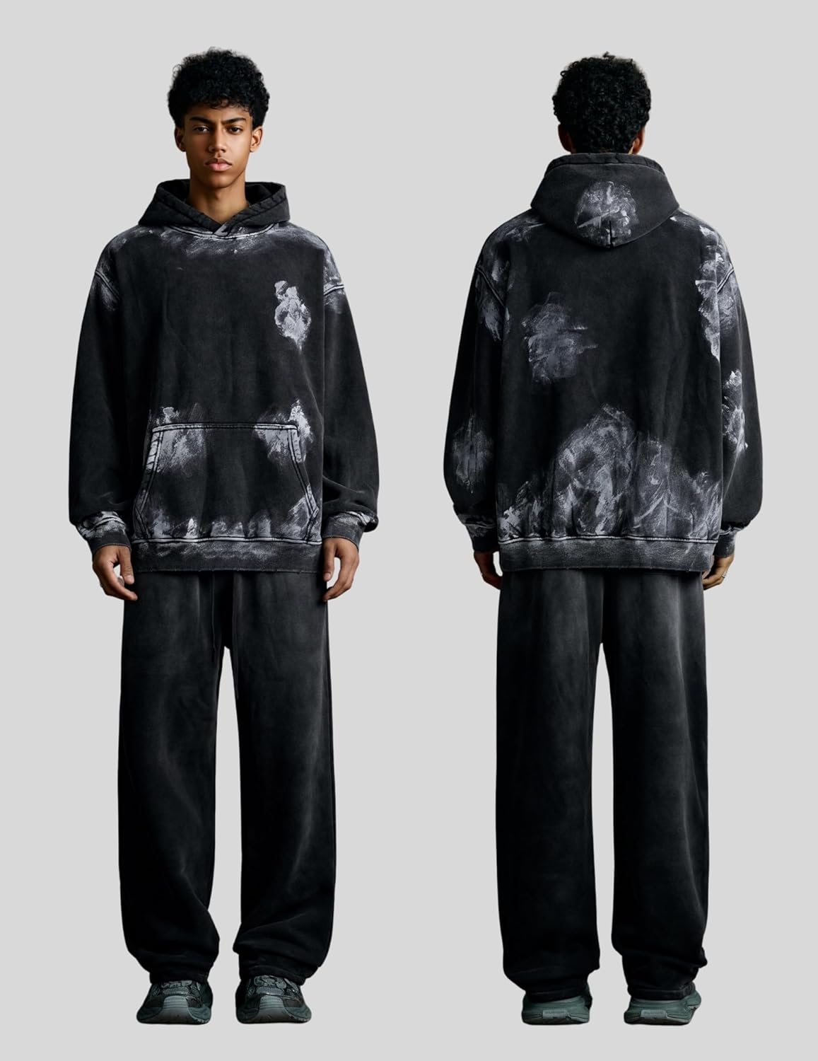 Vamtac Graphic Hoodie Acid Wash Men Oversized Graffiti Hoodies Heavyweight Fleece Hooded Sweatshirt 2026 Fall - Image 6