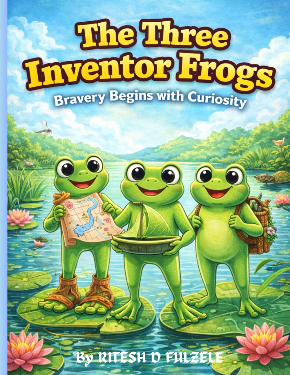 THE THREE INVENTOR FROGS: BRAVERY BEGINS WITH CURIOCITY (THE THREE MAGICAL TALES SERIES)