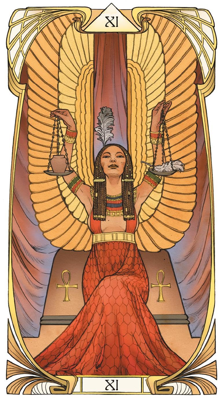 Egyptian art nouveau tarot. (Tarocchi)